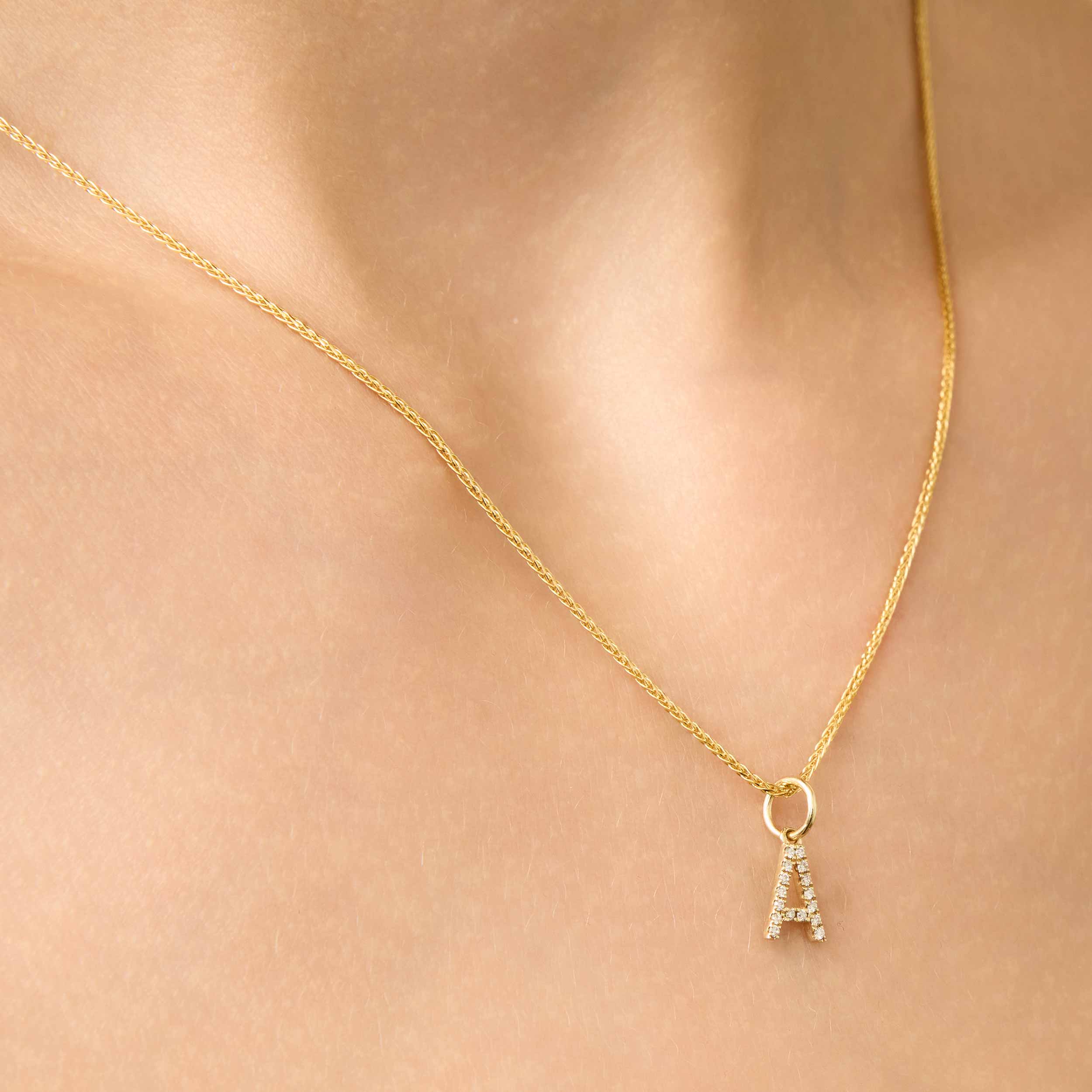 My Letter Diamond Pendant Charm