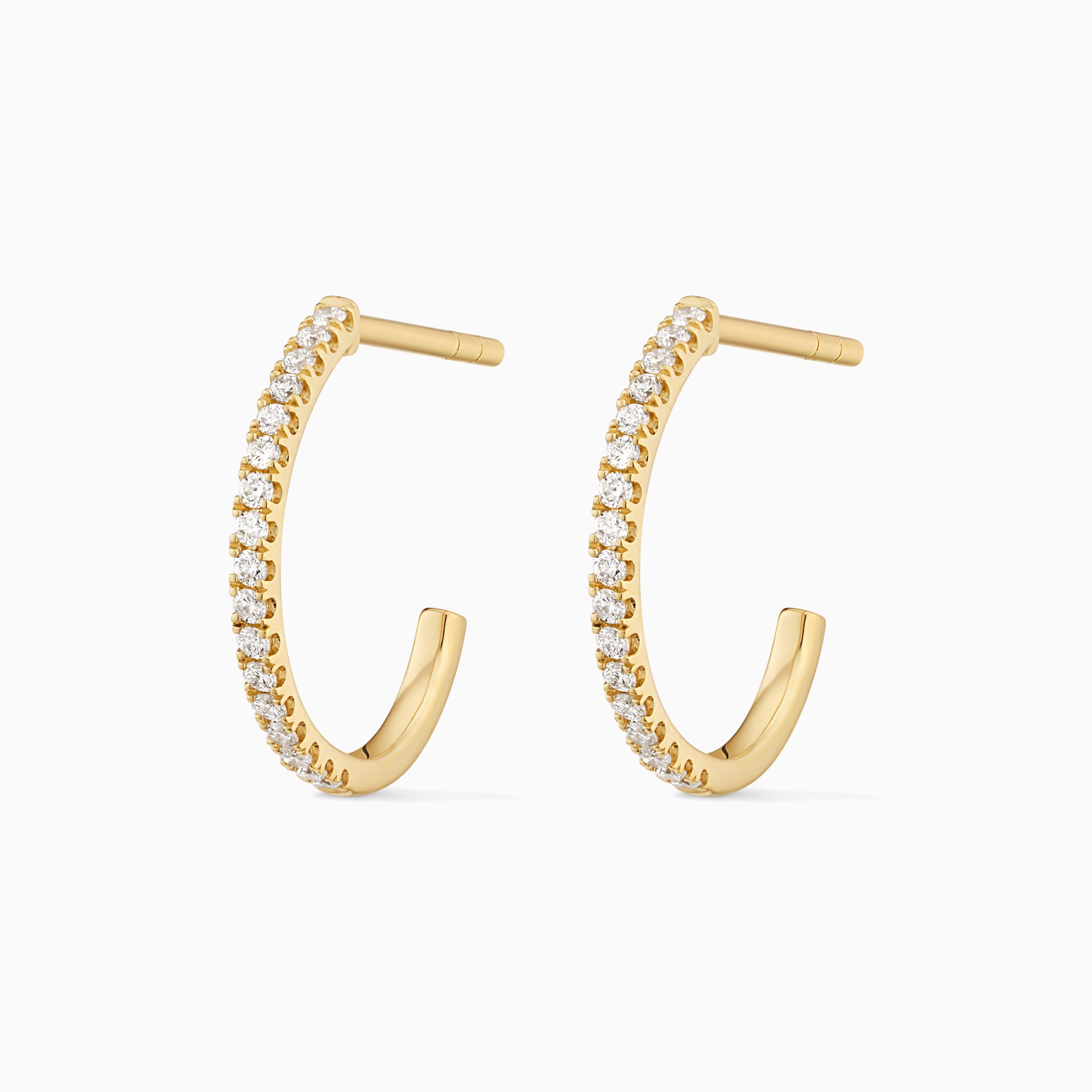 Regal Diamond Open Hoops