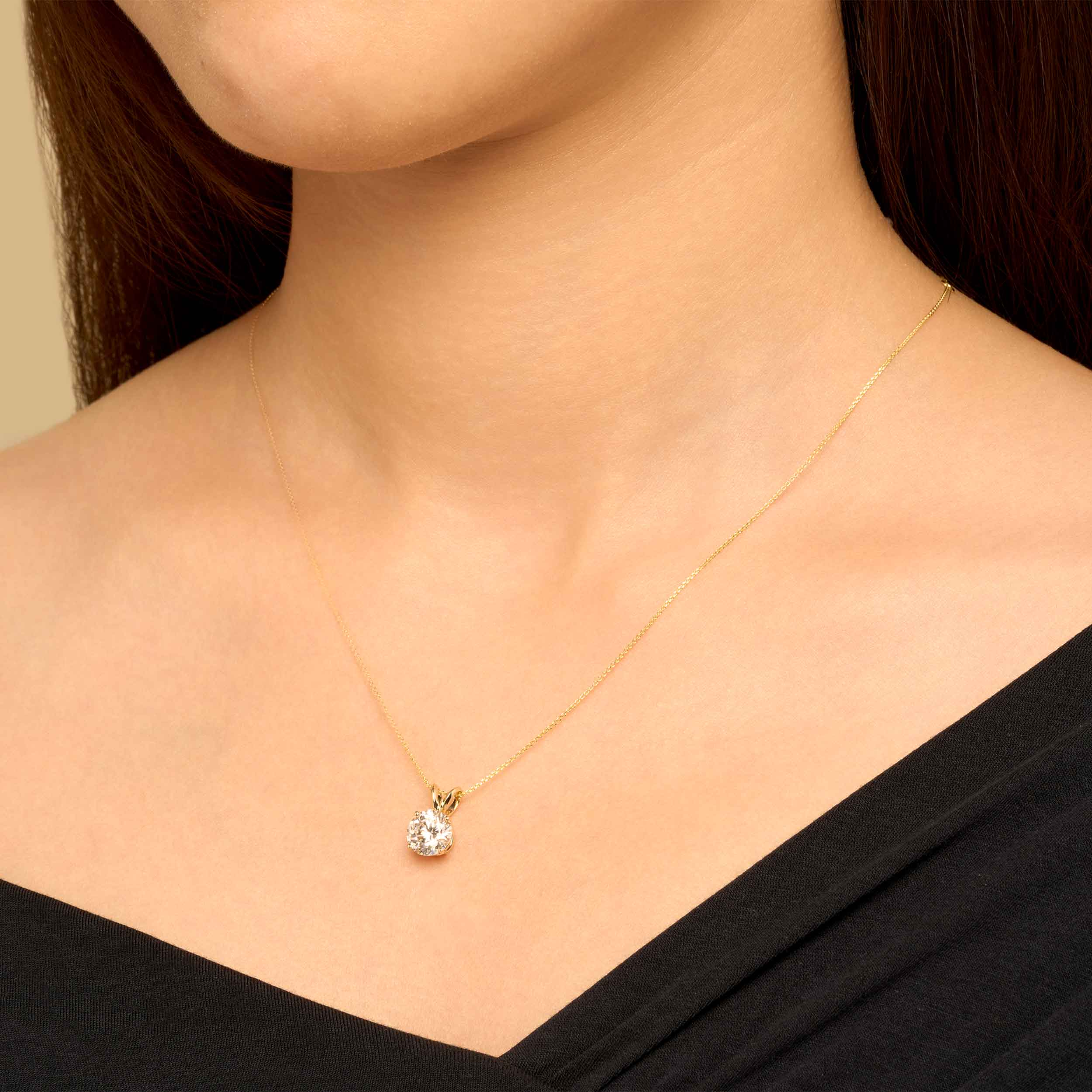 #color_Yellow Gold, Lab Diamonds