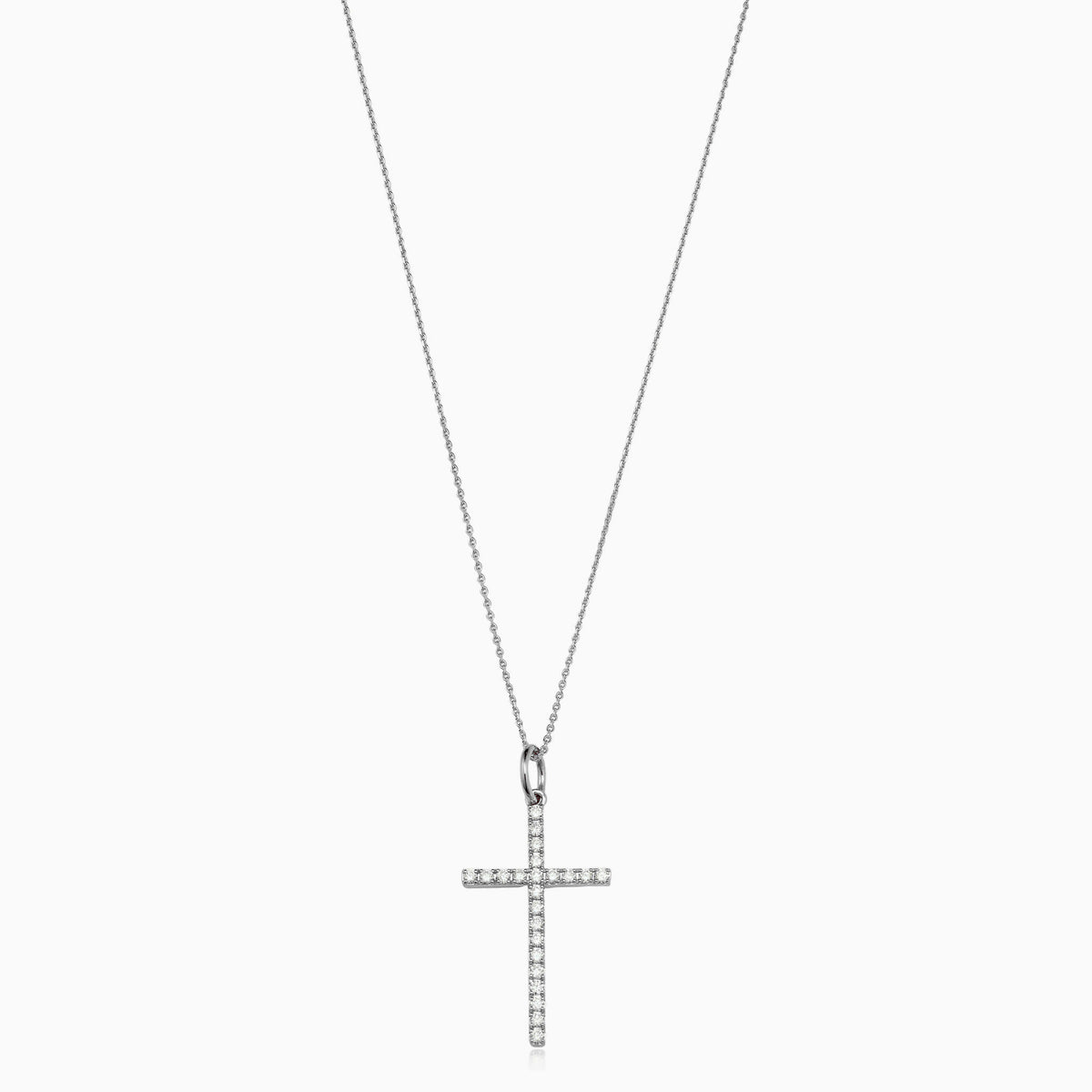Faith Diamond Cross Medium Pendant Necklace