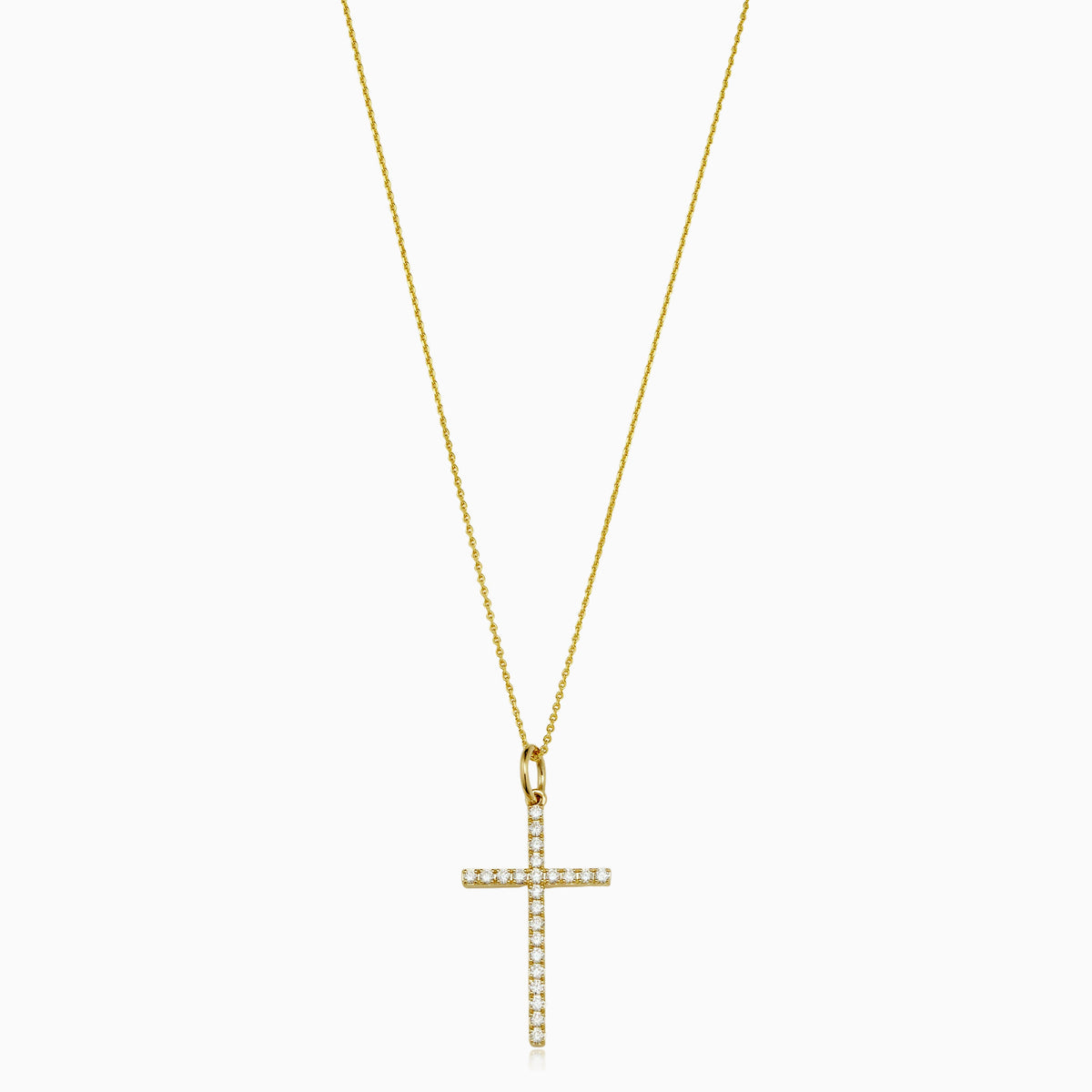 Faith Diamond Cross Medium Pendant Necklace