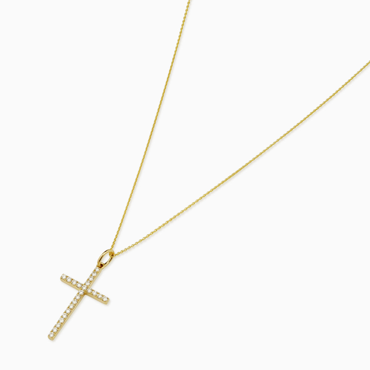 Faith Diamond Cross Medium Pendant Necklace