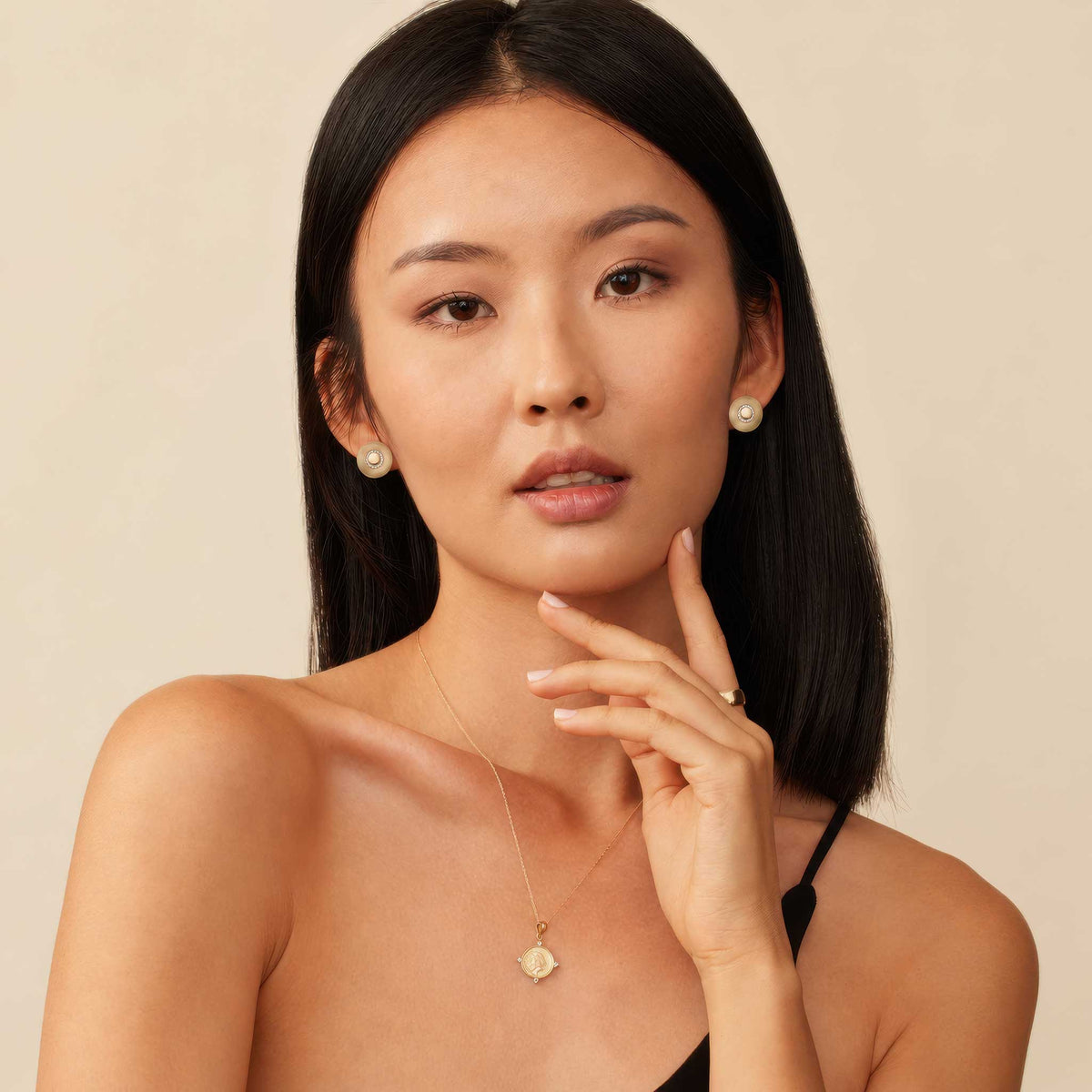 Renaissance Natural Diamond Round Studs