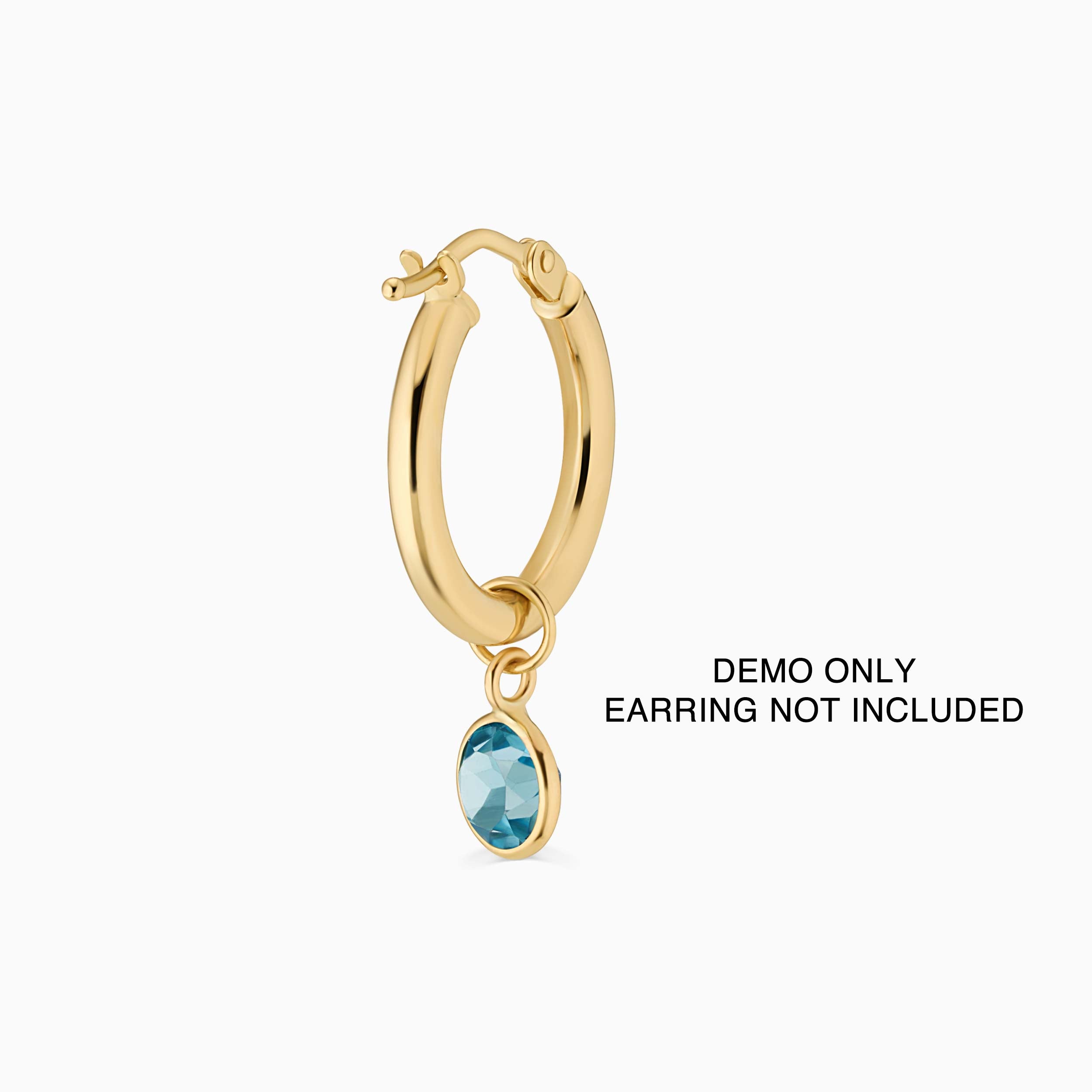 Vivid Single Hoop Charm