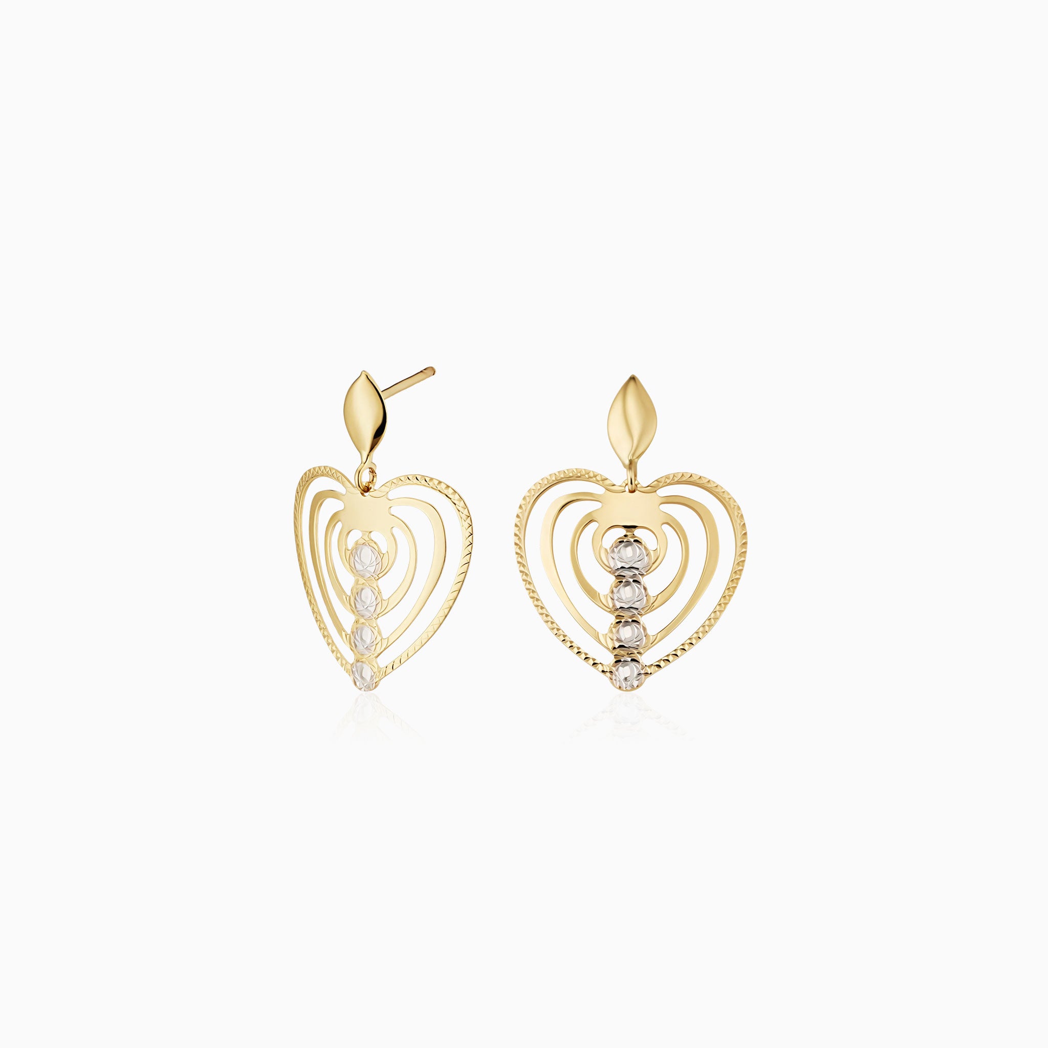 Aphrodite Heart Drop Earrings