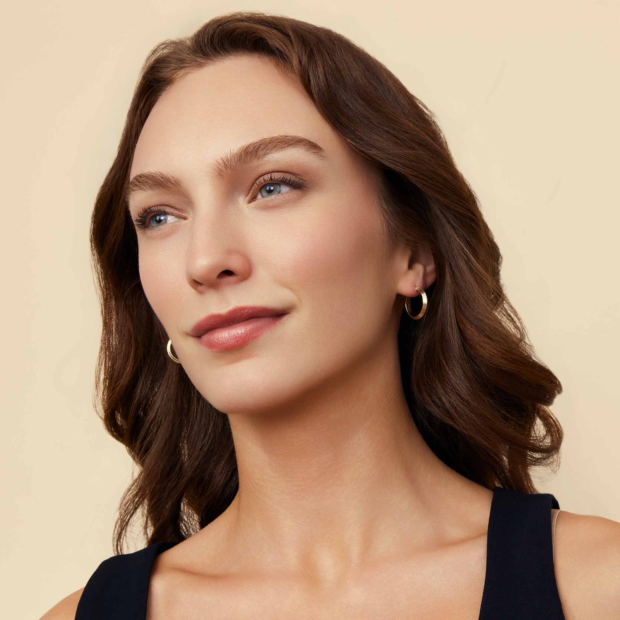 Knife Edge Midi Hoops