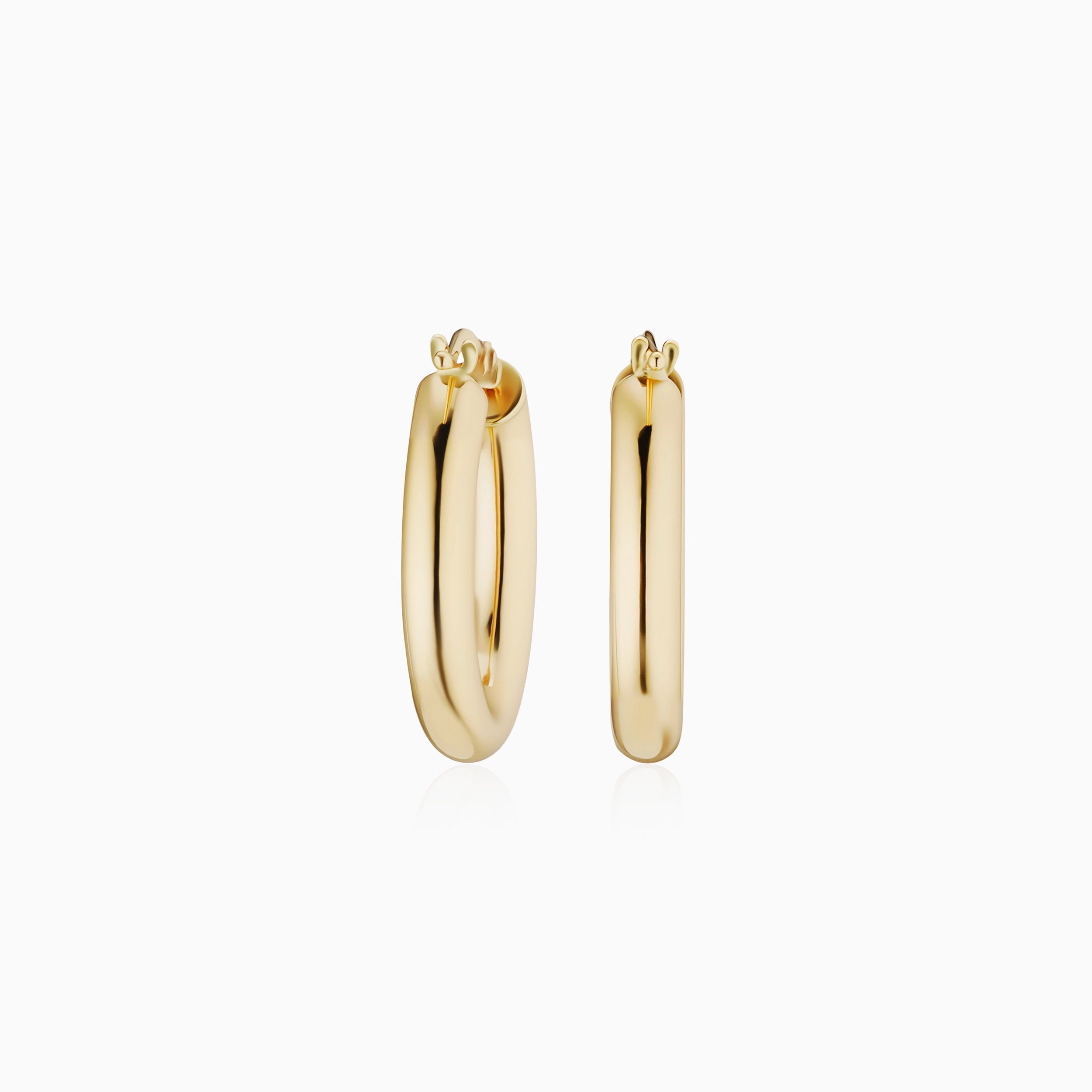 Everything Bold Oval Midi Hoops