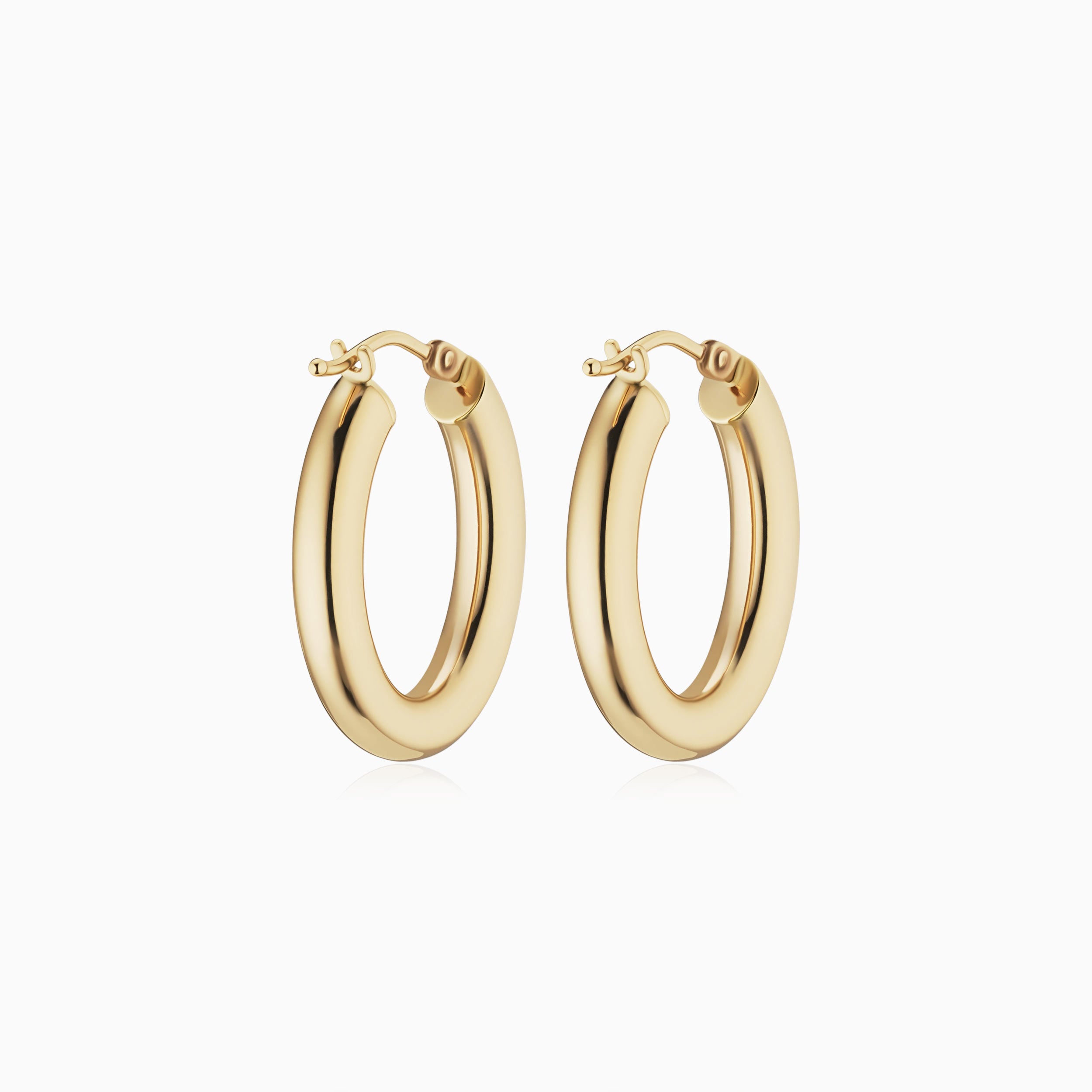 Everything Bold Oval Midi Hoops