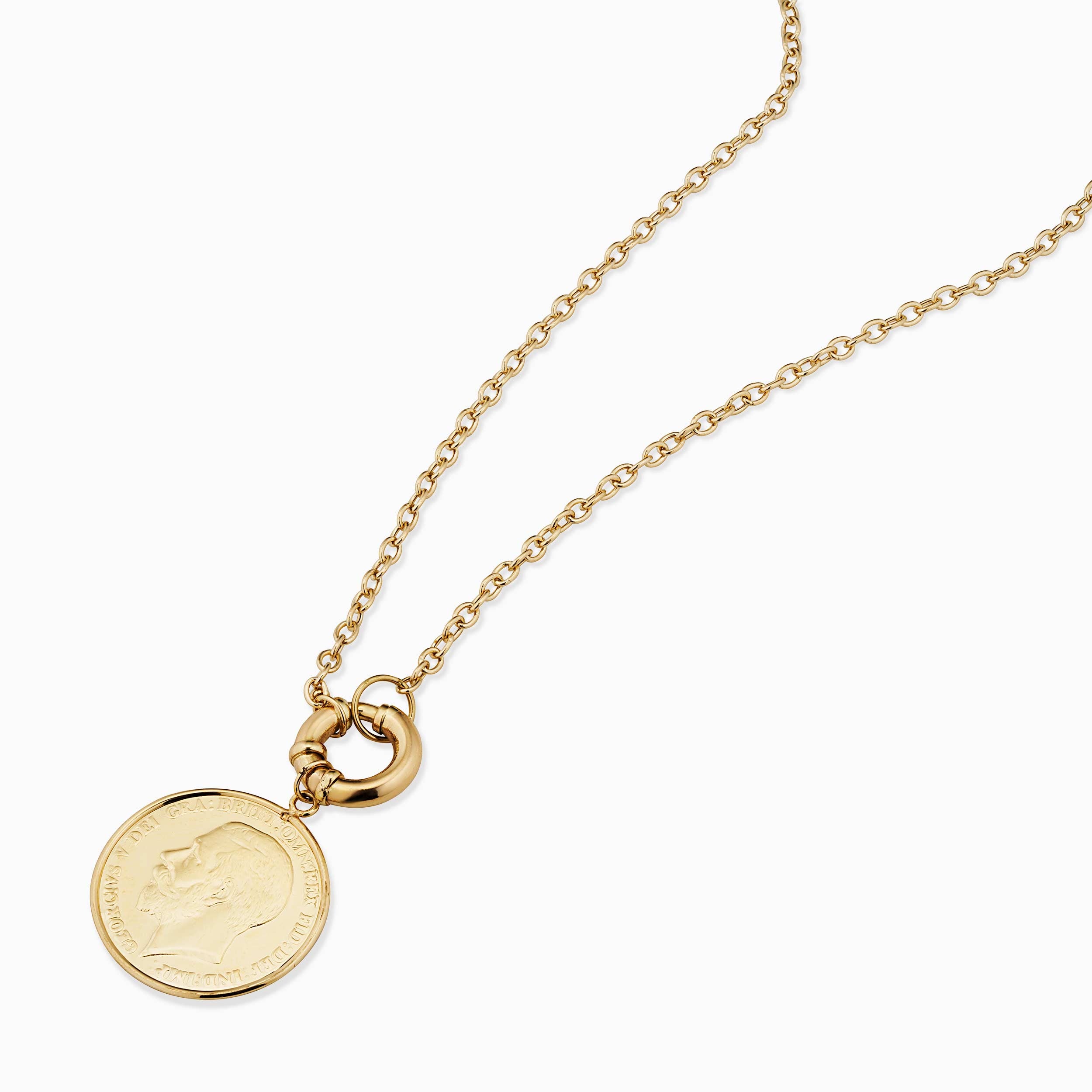 Majesty Coin Pendant Necklace