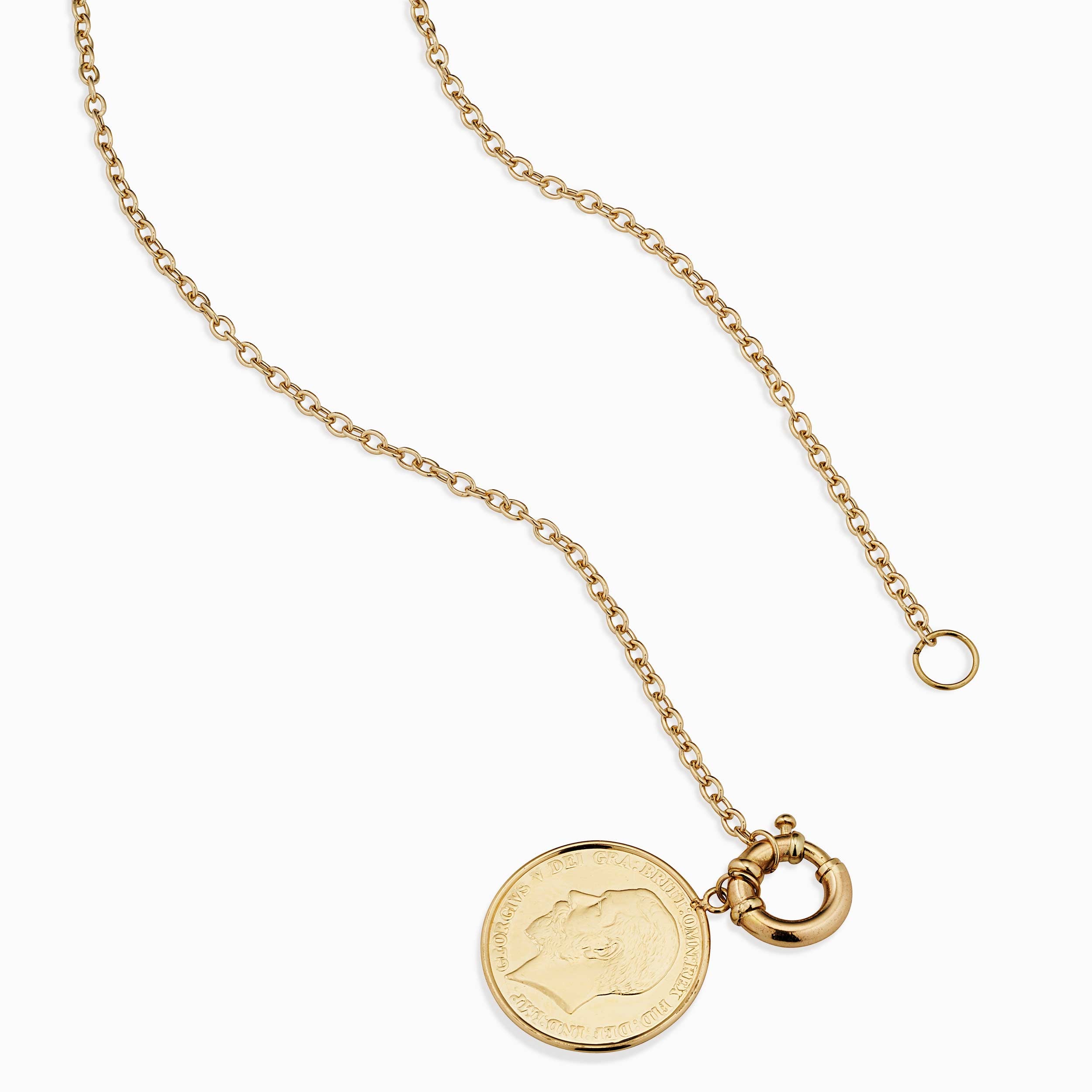 Majesty Coin Pendant Necklace