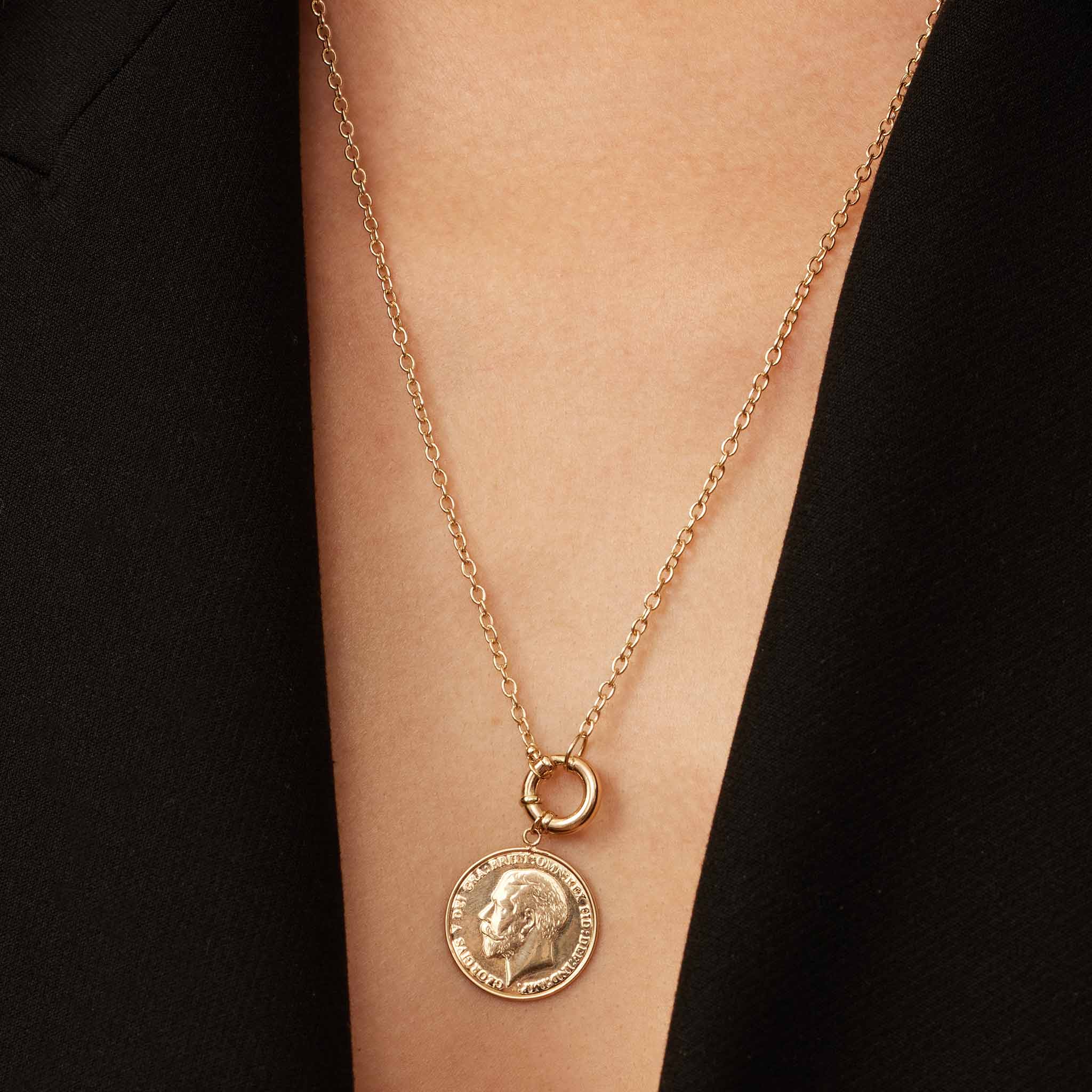 Majesty Coin Pendant Necklace