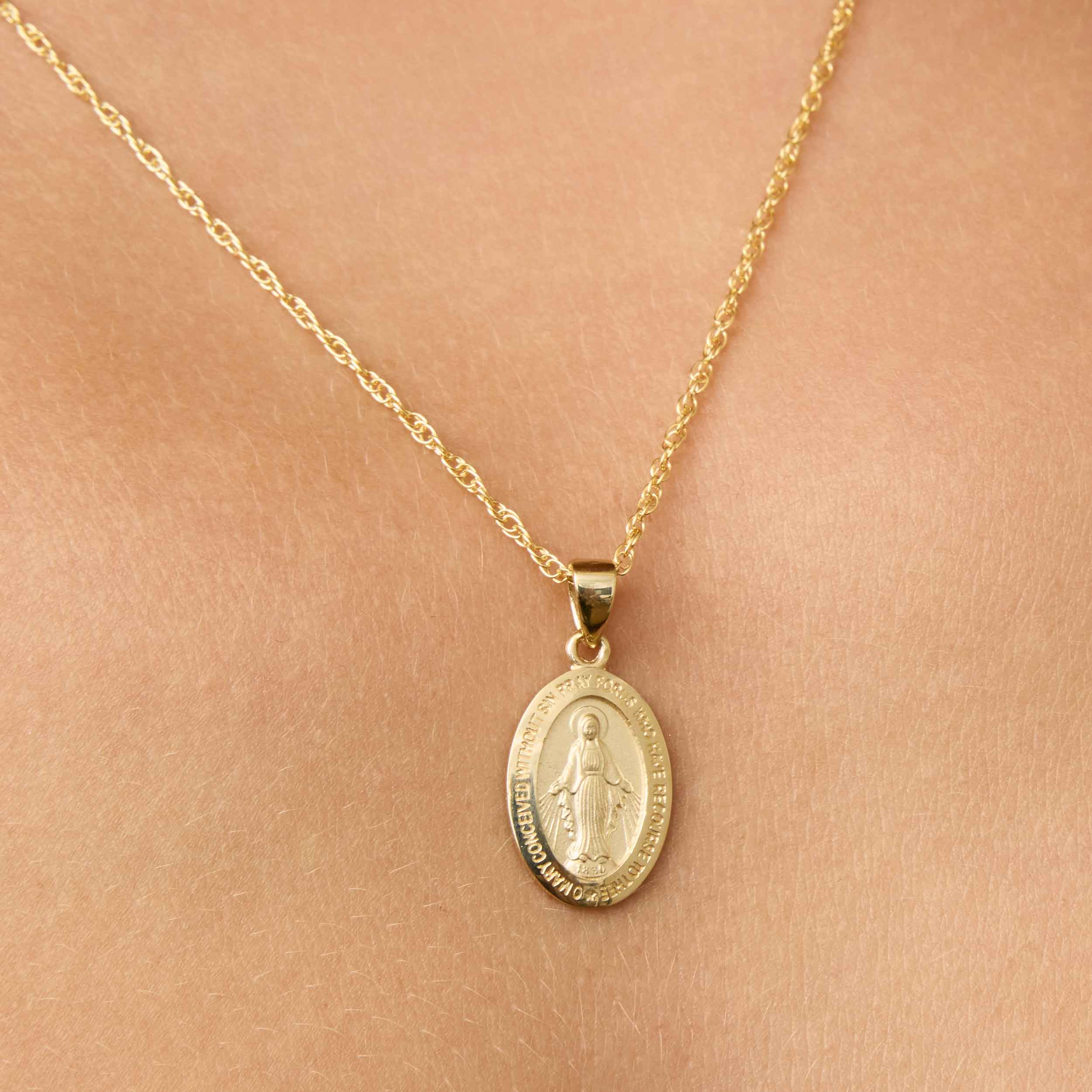 Miraculous Medal Pendant Charm