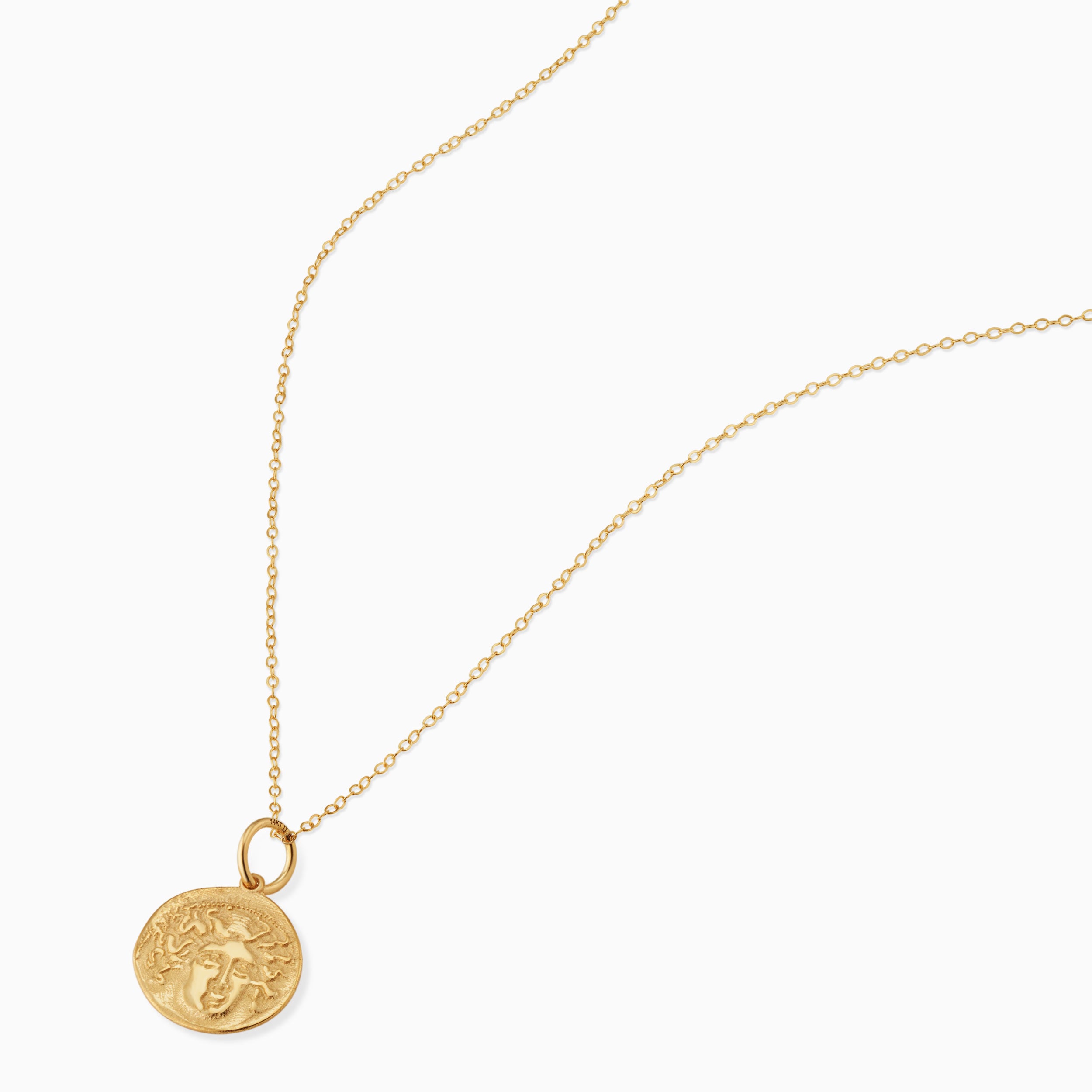 Greek Medusa Medallion Necklace
