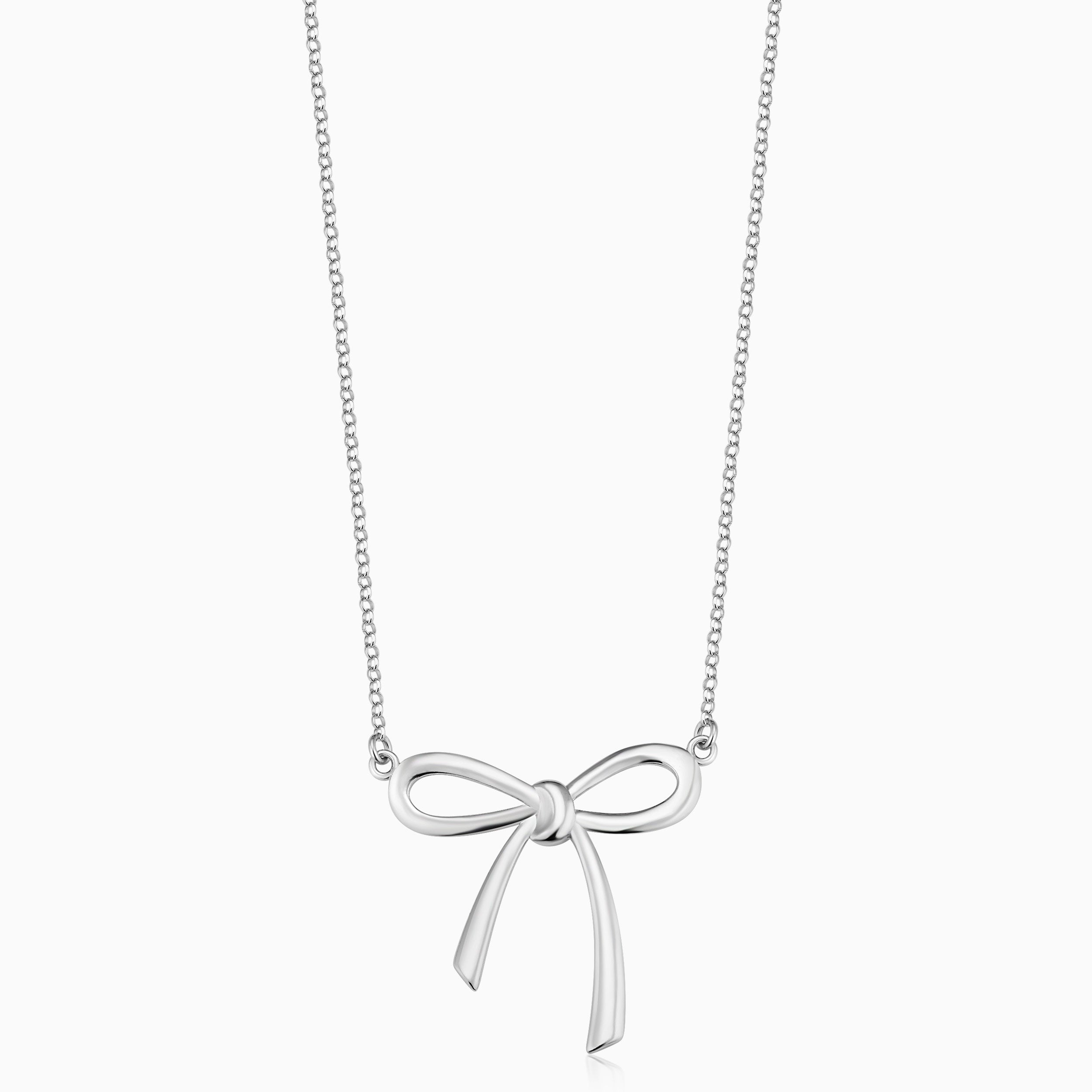 Wrap Me Up Bow Pendant Necklace