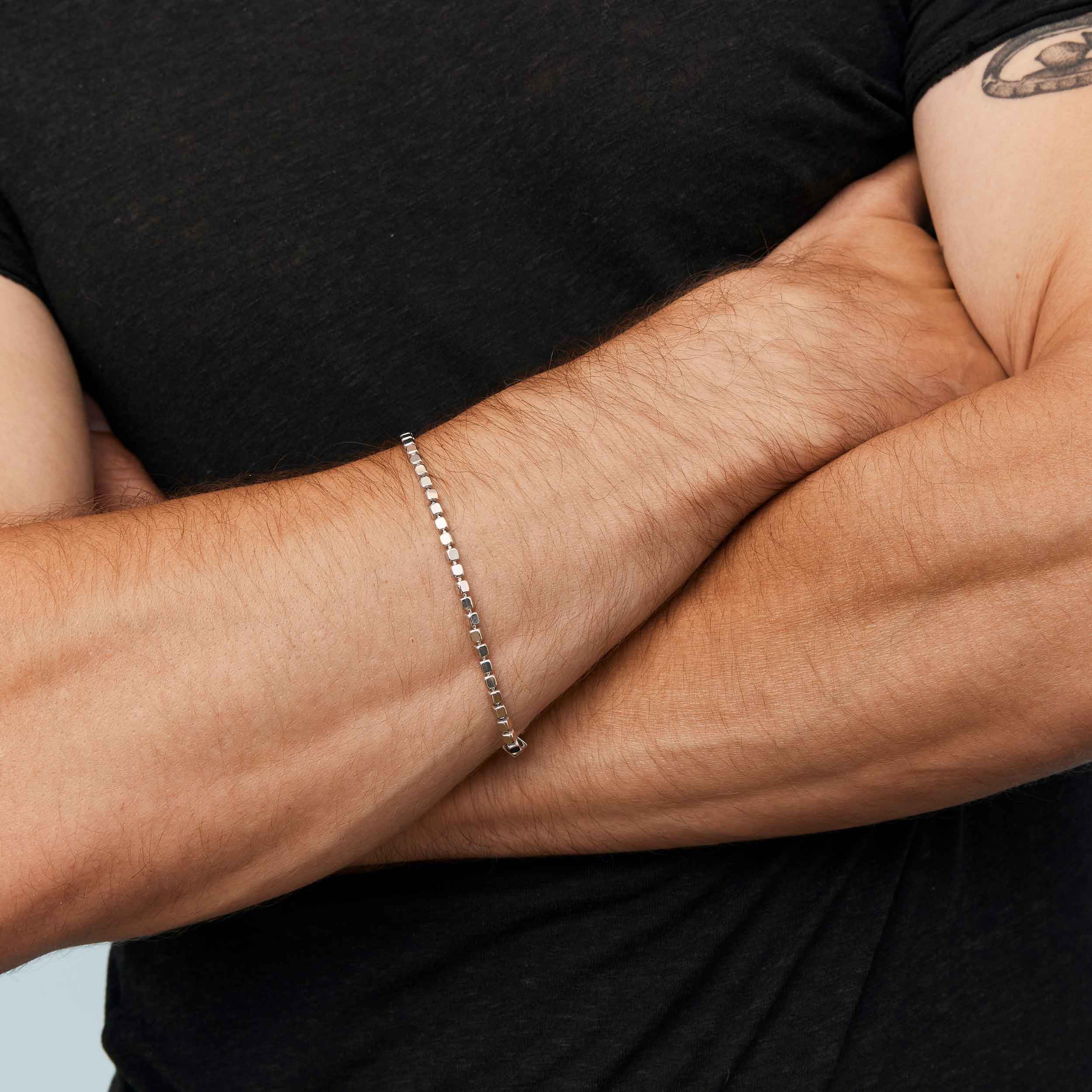 Modern Cube Link Bracelet