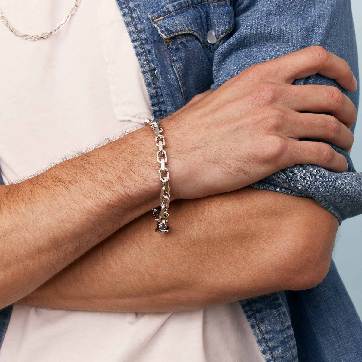 Captain Link Statement Bracelet