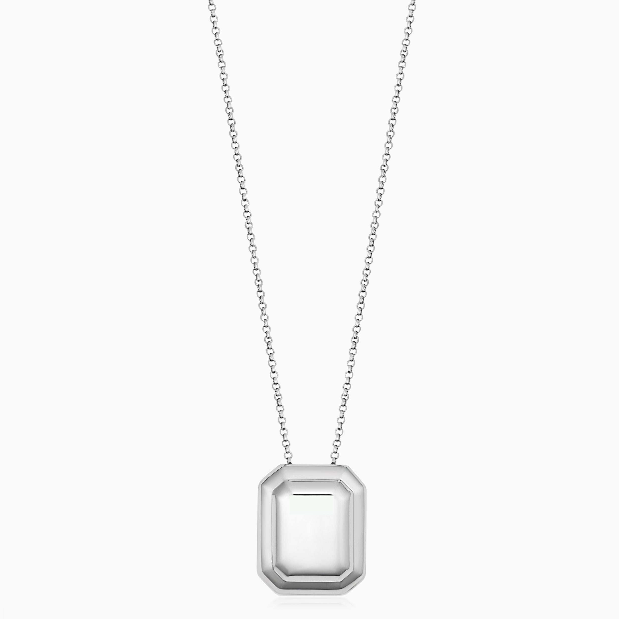 Cufflink Pendant Necklace