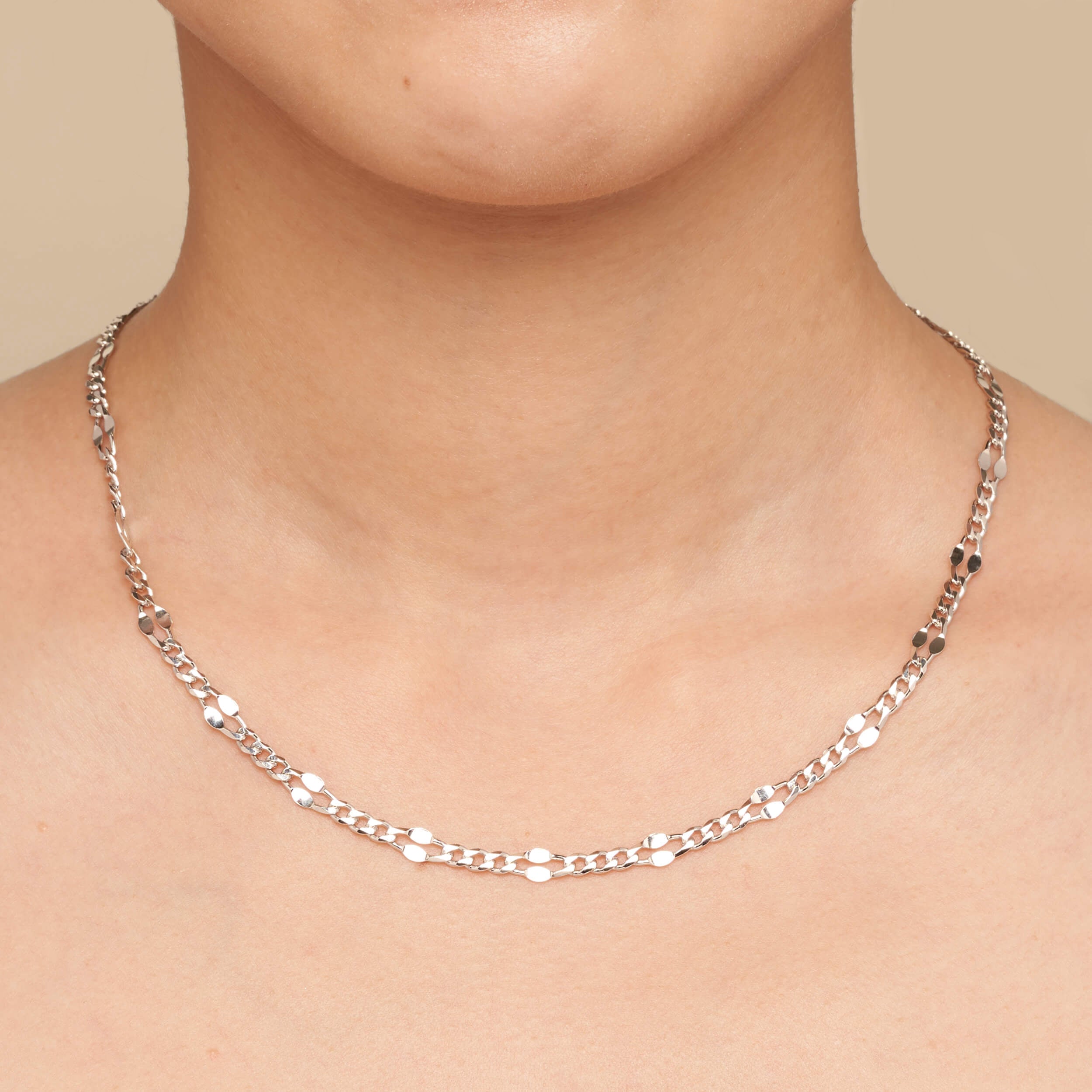 Figaro Station Link Necklace