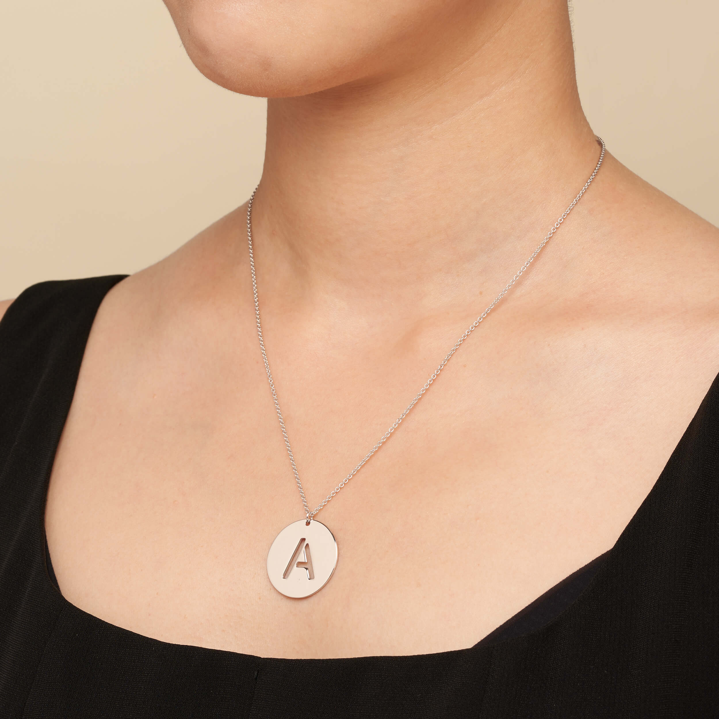 Say My Name Initial Pendant Necklace