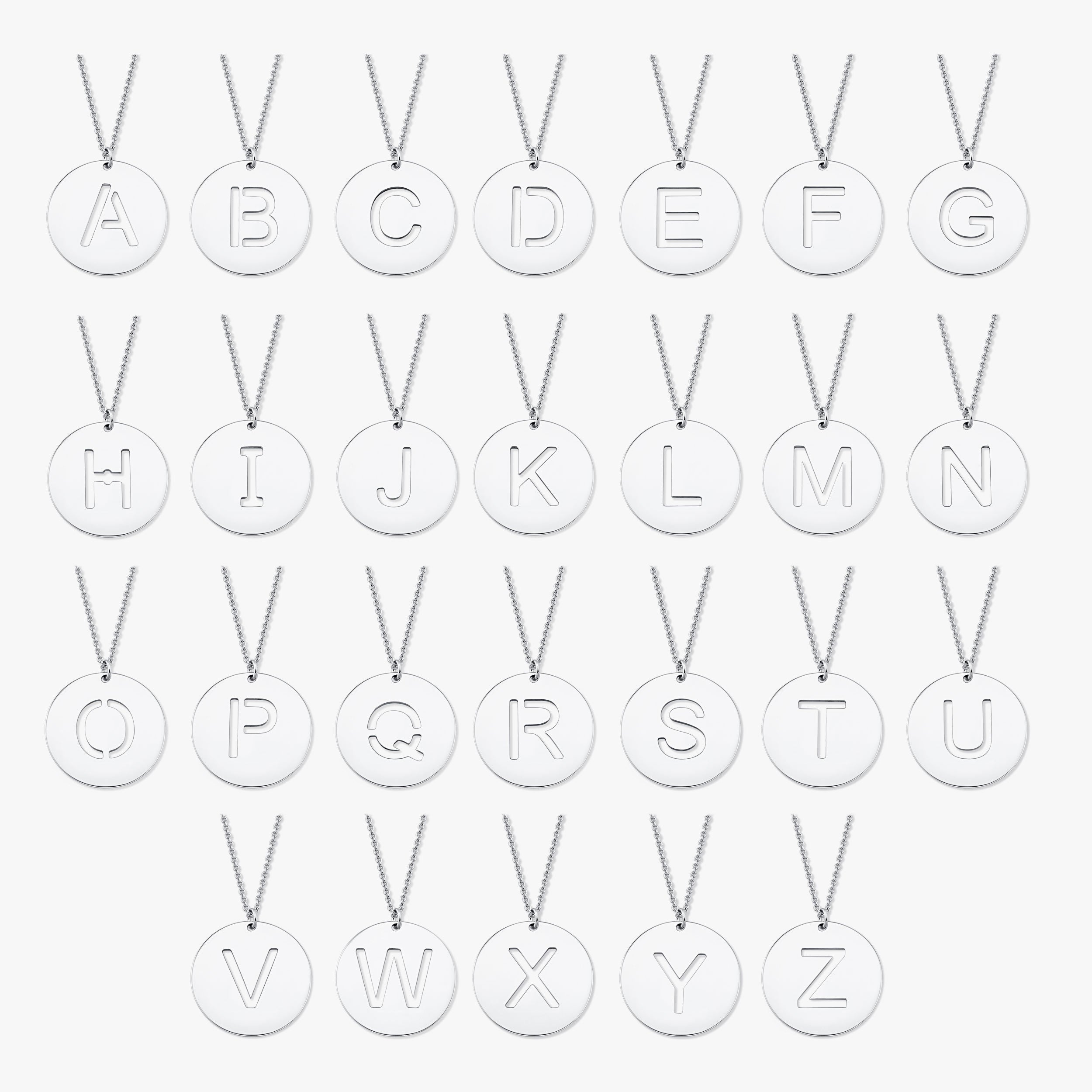 Say My Name Initial Pendant Necklace