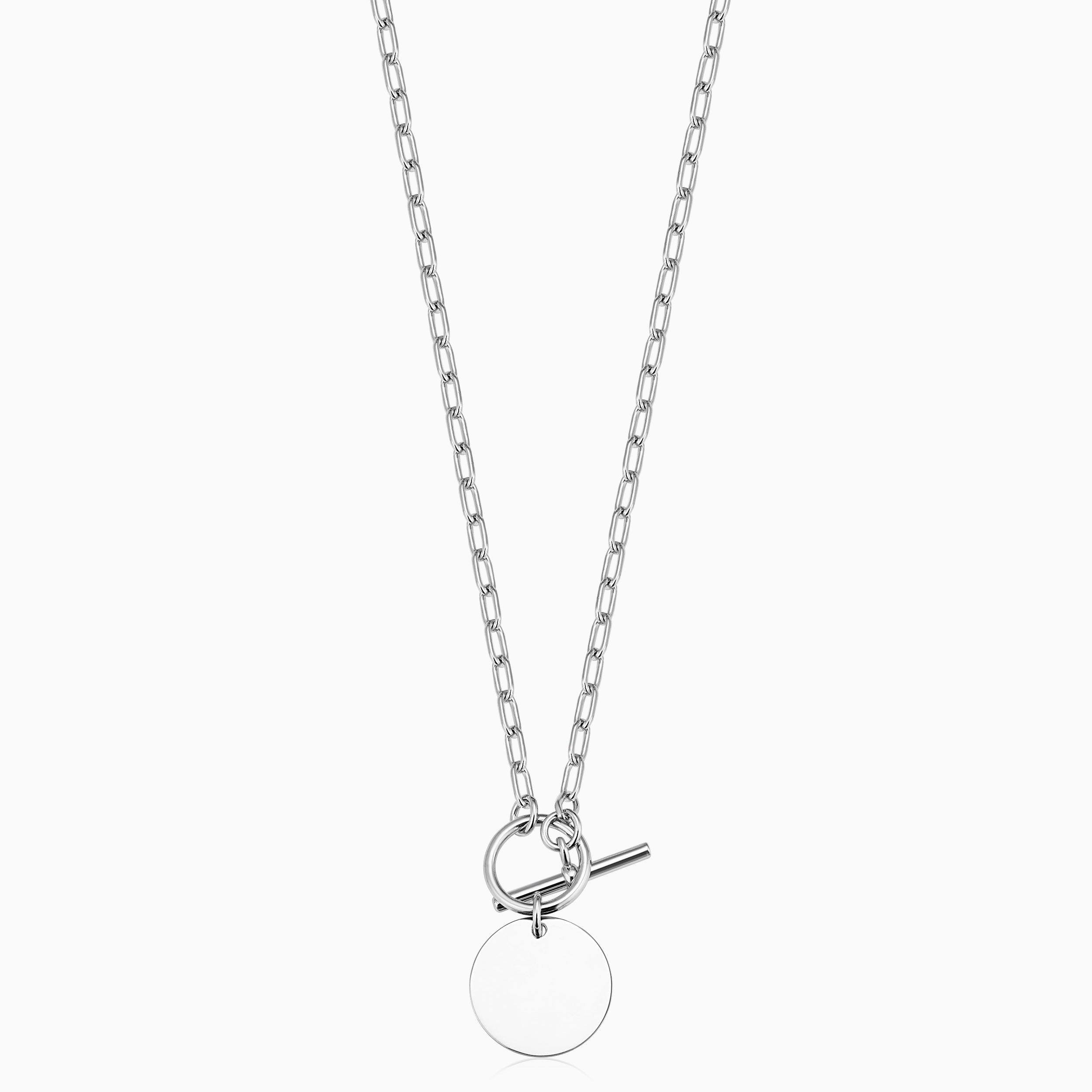 Toggle Me Disc Pendant Necklace