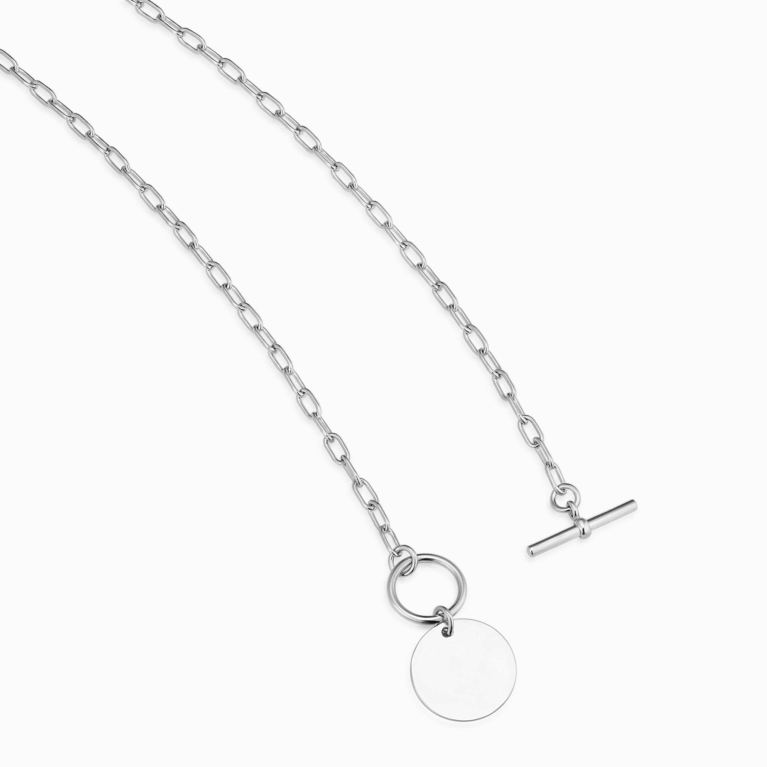 Toggle Me Disc Pendant Necklace