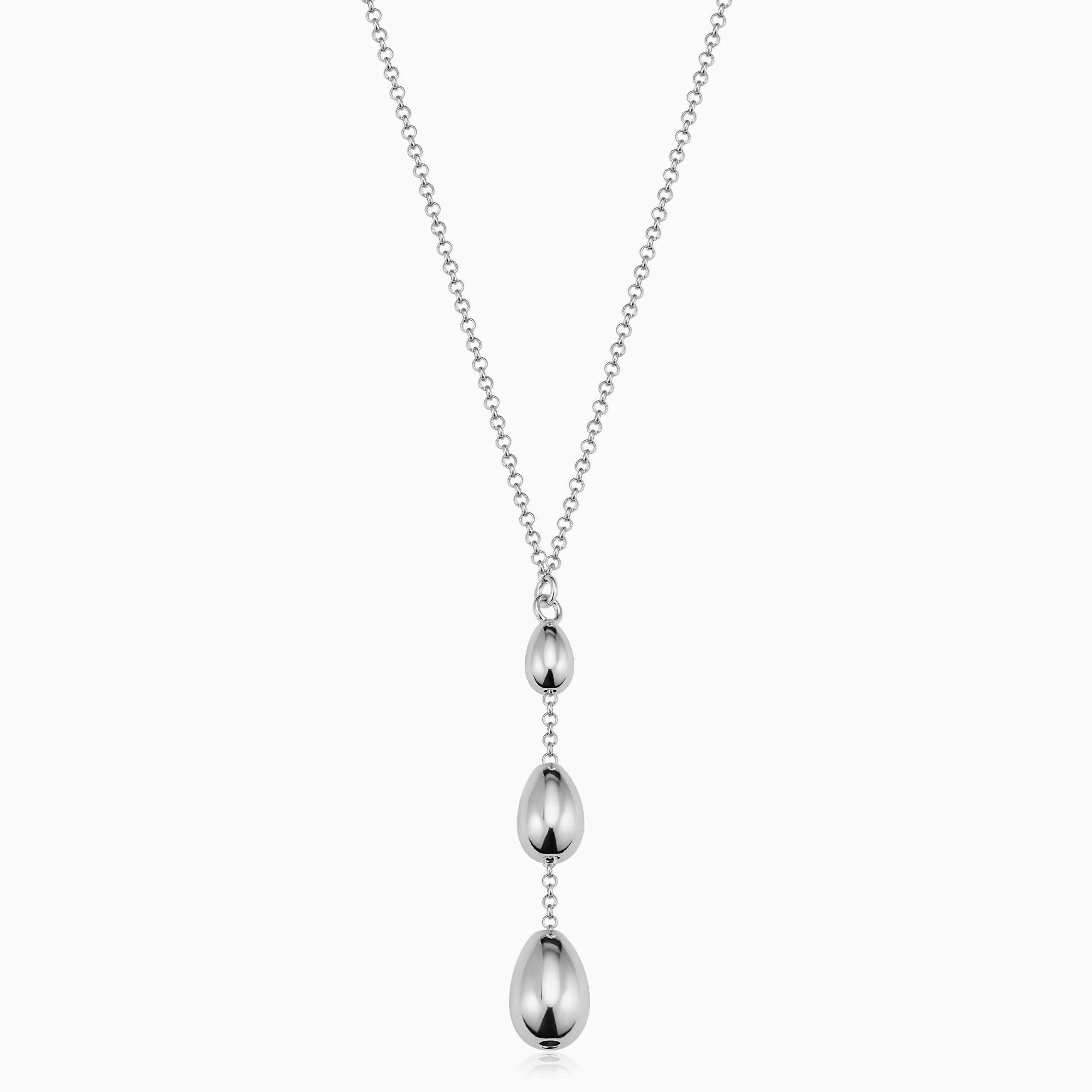 Dripped in Silver Necklace