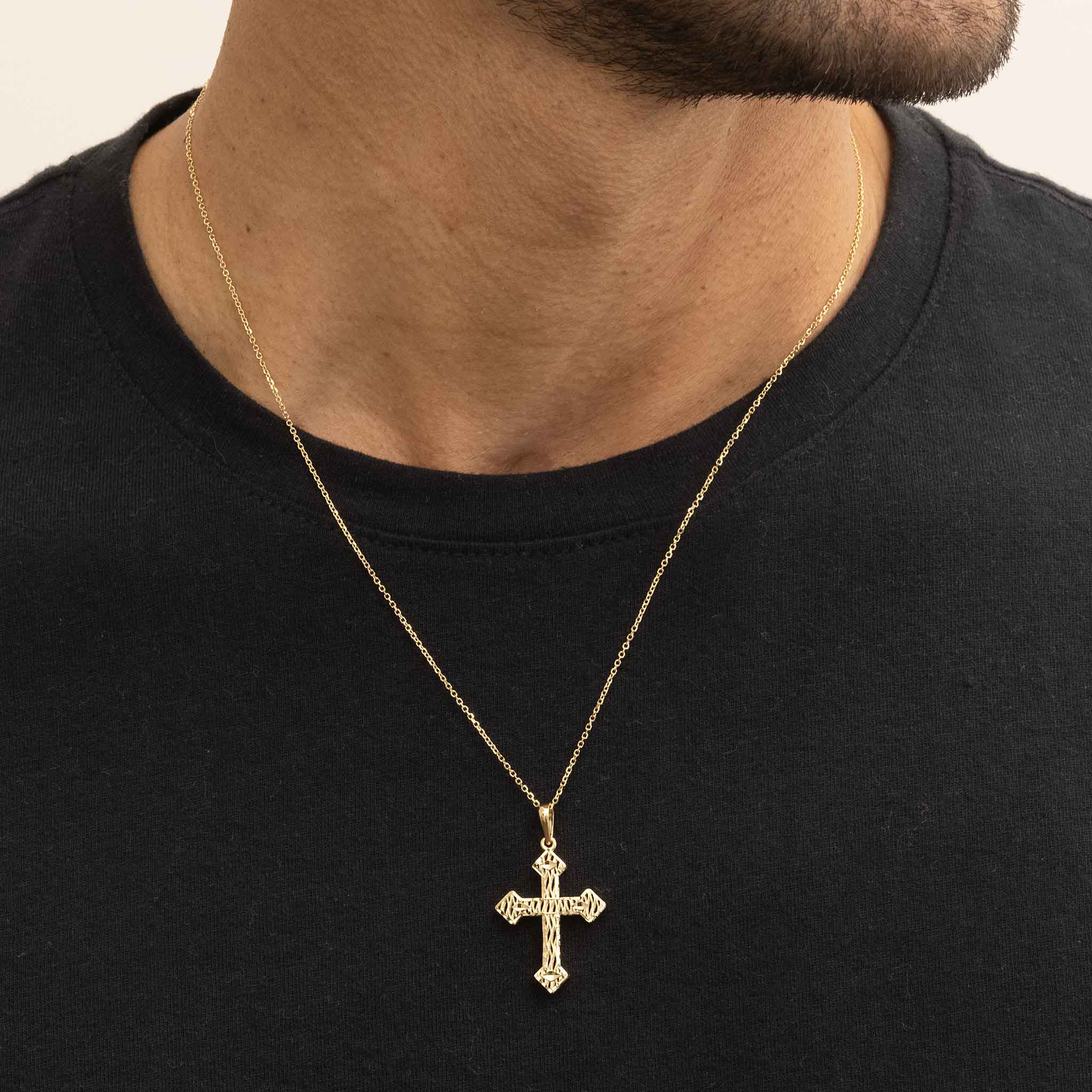 Cross Pendant Necklace Rhinestone Decor Vintage Christian - Temu Philippines