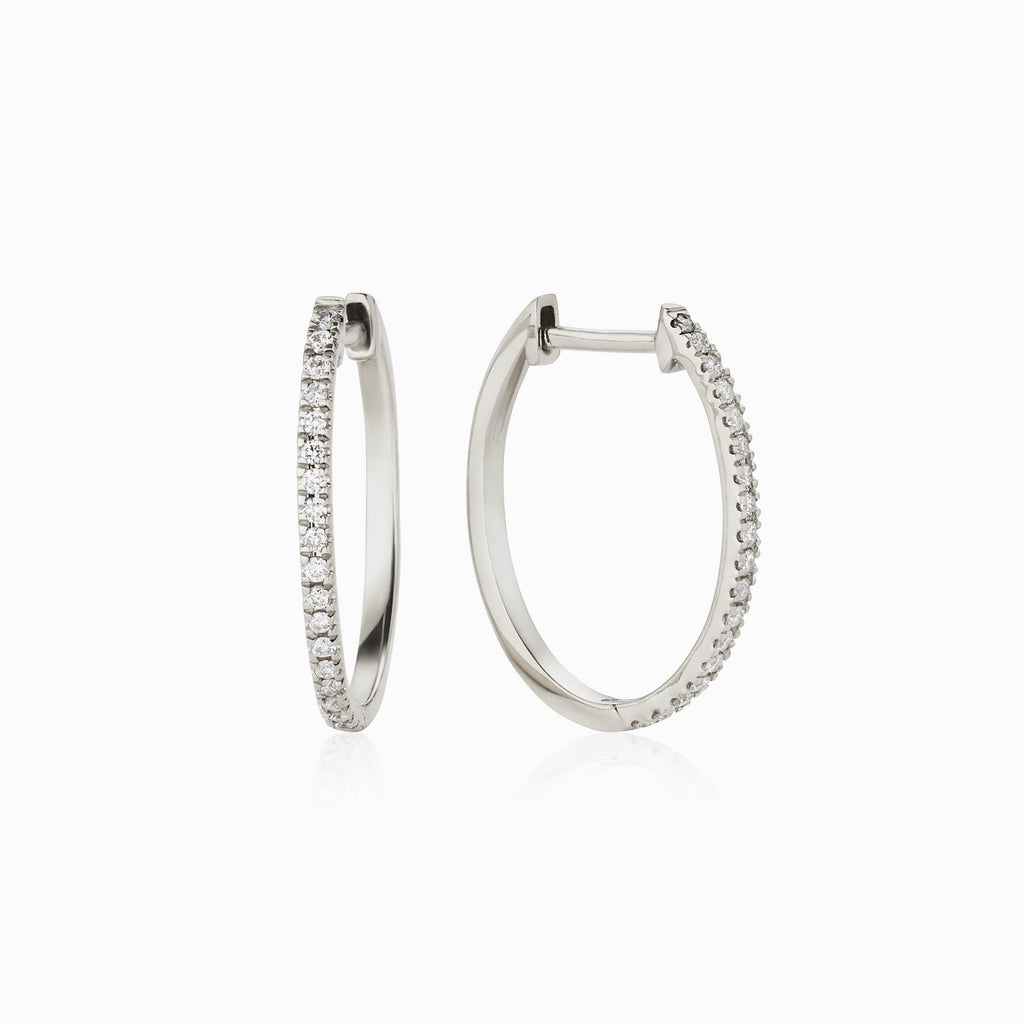 Shine Bright Medium Diamond Hoops