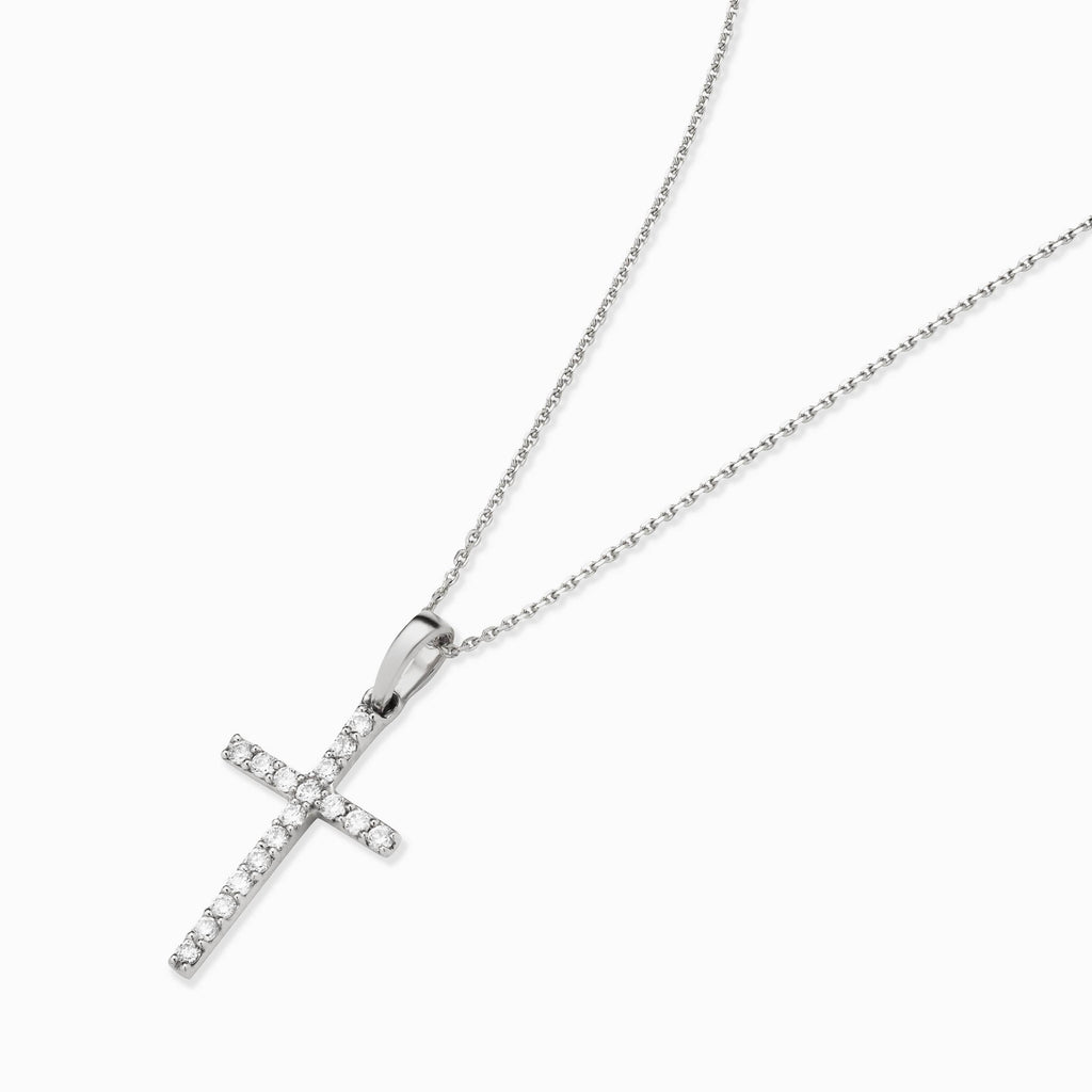 Faith Diamond Cross Pendant Necklace Oradina