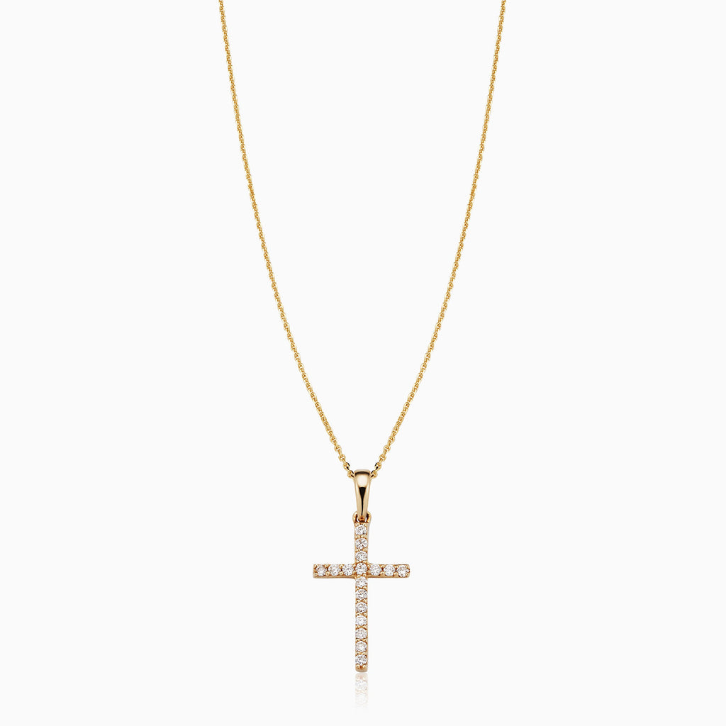 Faith Diamond Cross Pendant Necklace