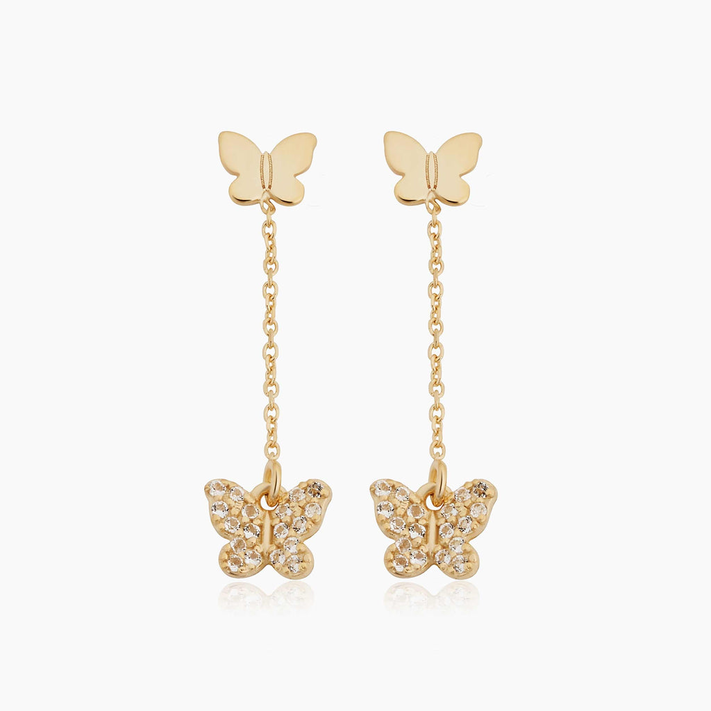 Social Butterfly Drop Earrings