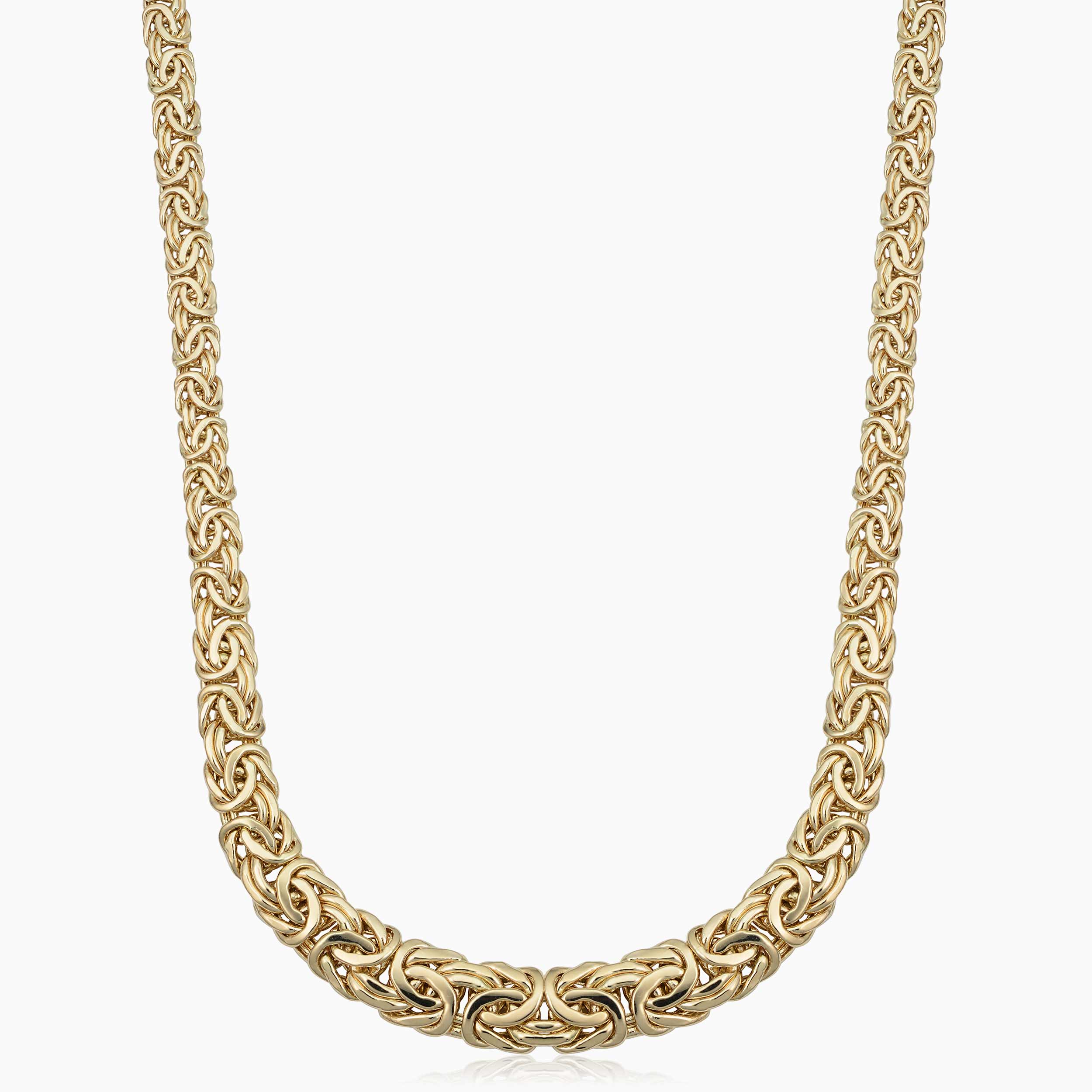 N67 Gold Graduated offers Byzantine Necklace