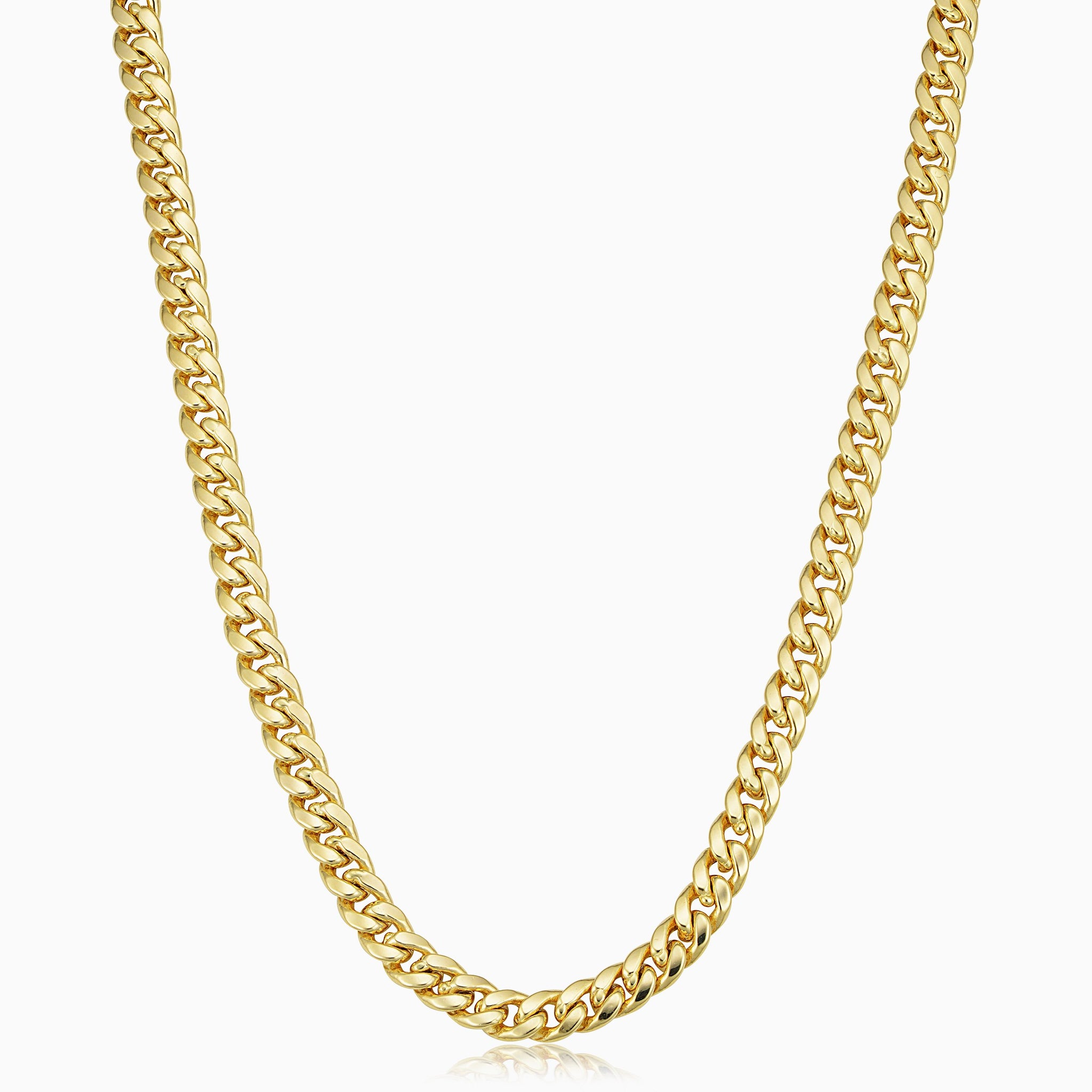 Graduated Italian Gold Chunky Chain Link Necklace