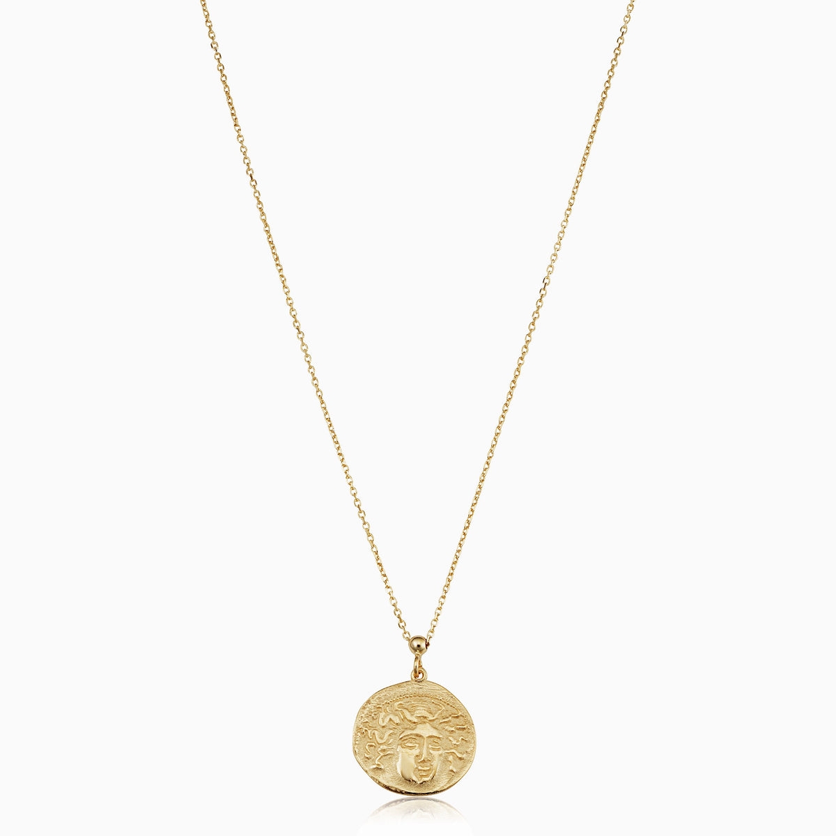 Greek Medusa Medallion Necklace – Oradina