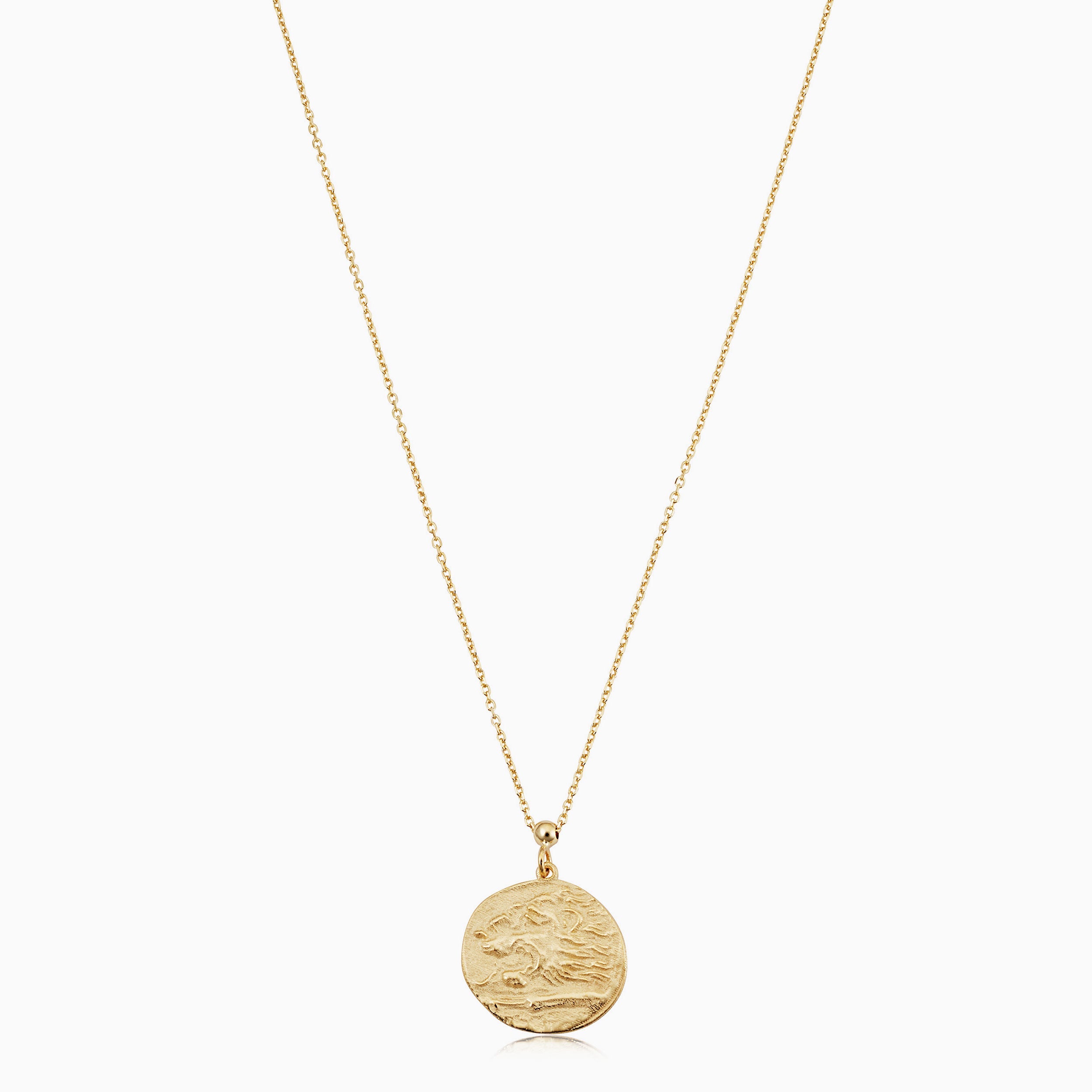 Gold on sale lion medallion