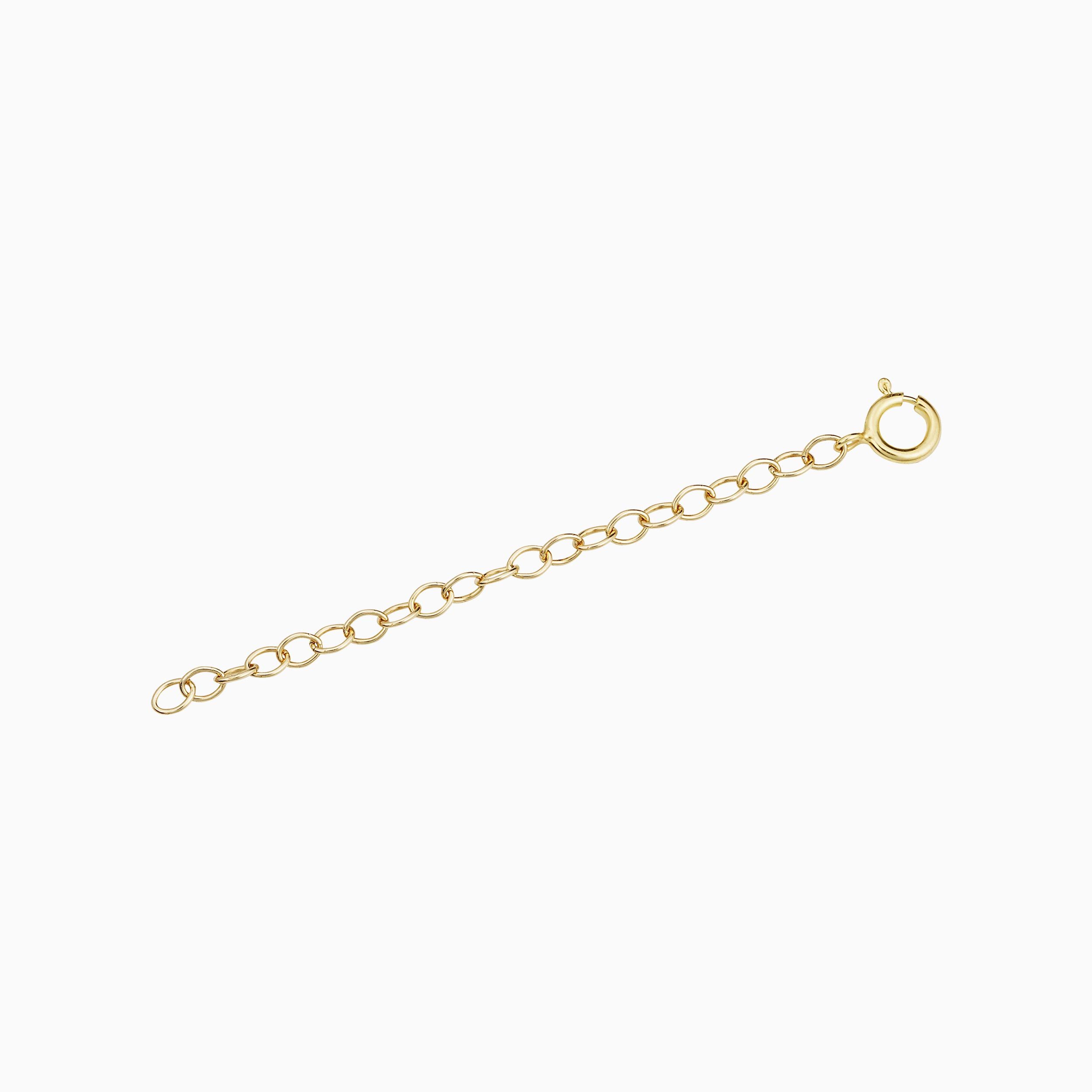 EX204-Chain Extender 2-Inch Satin Hamilton Gold Plated (1-Pc