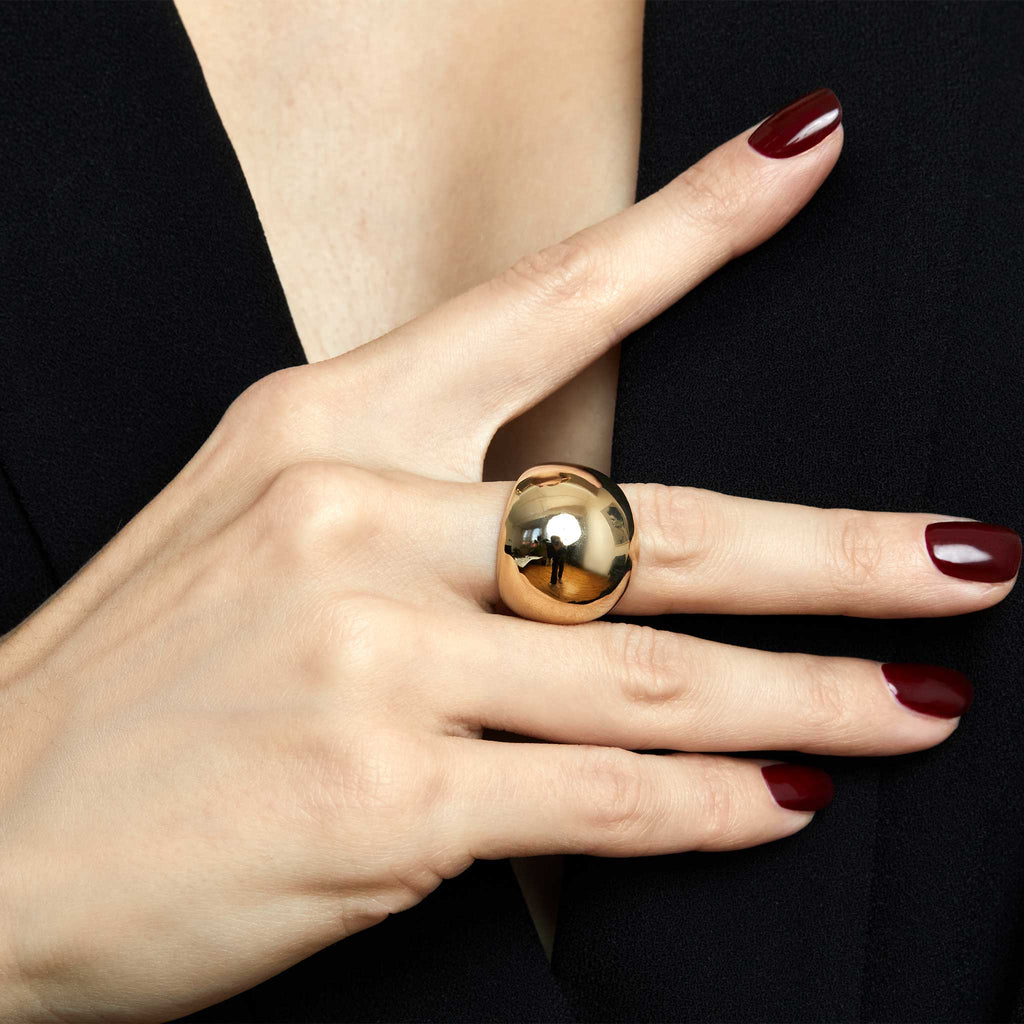 The Cupola Ring - 14k Yellow Gold Vermeil